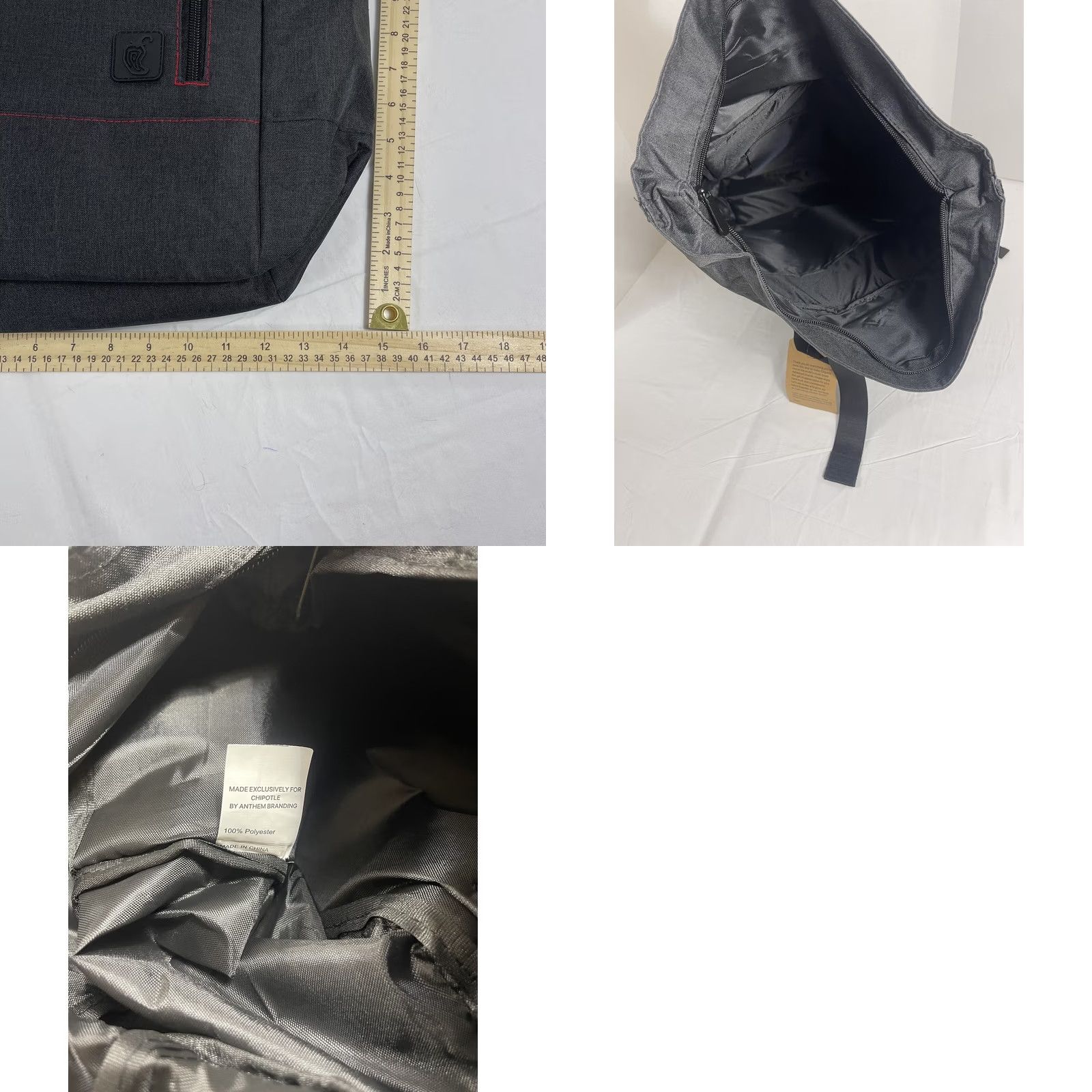 Vintage Chipotle Backpack Black Canvas Roll Top Limited Edition 2023 Backpack Unisex Adults Large Black Chipotle 2023 Limited Edition Mens Womens Size US L / EU 52-54 / 3 - 9 Thumbnail