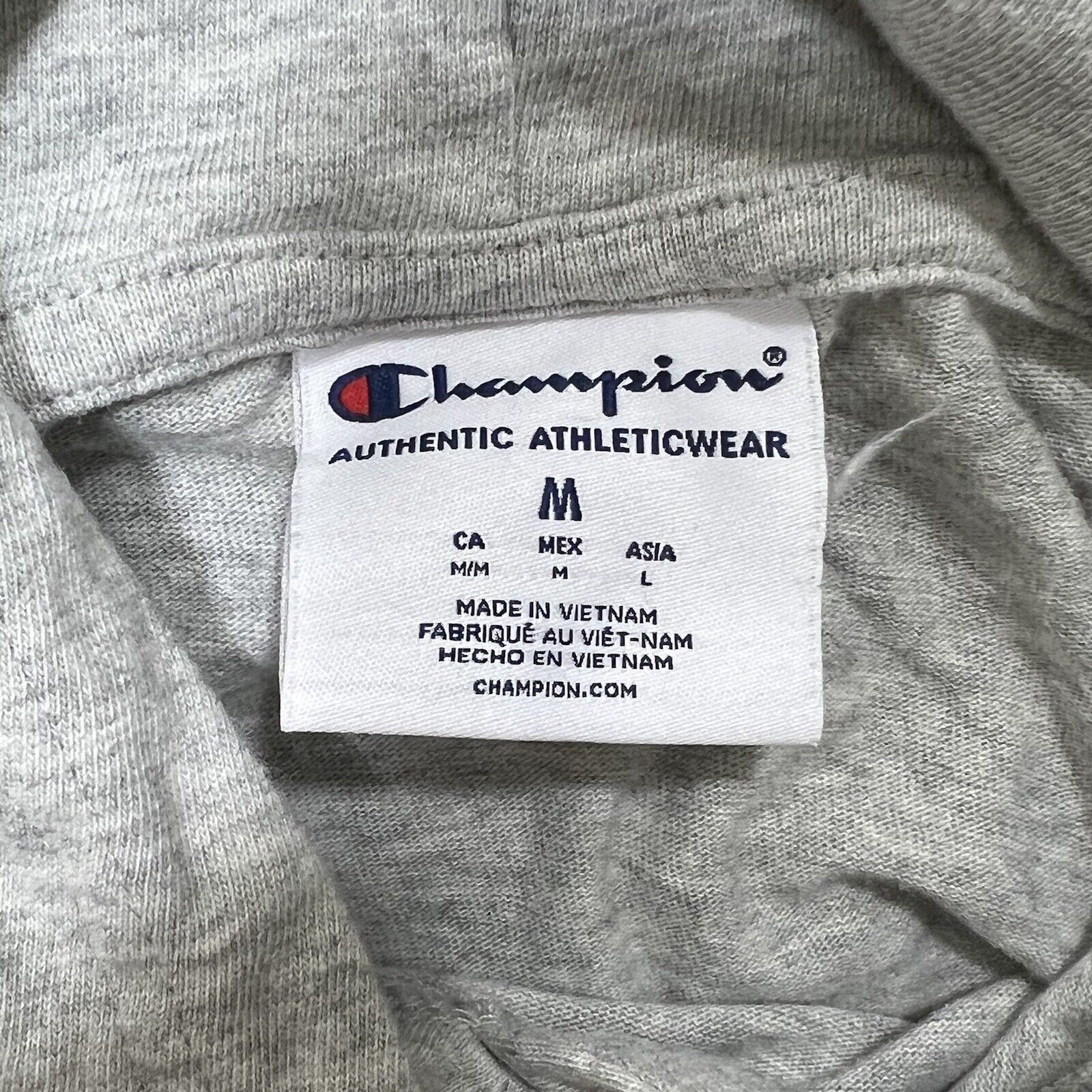 Champion Champion Men's Size Medium Gray Lightweight Hoodie Size US M / EU 48-50 / 2 - 7 Thumbnail