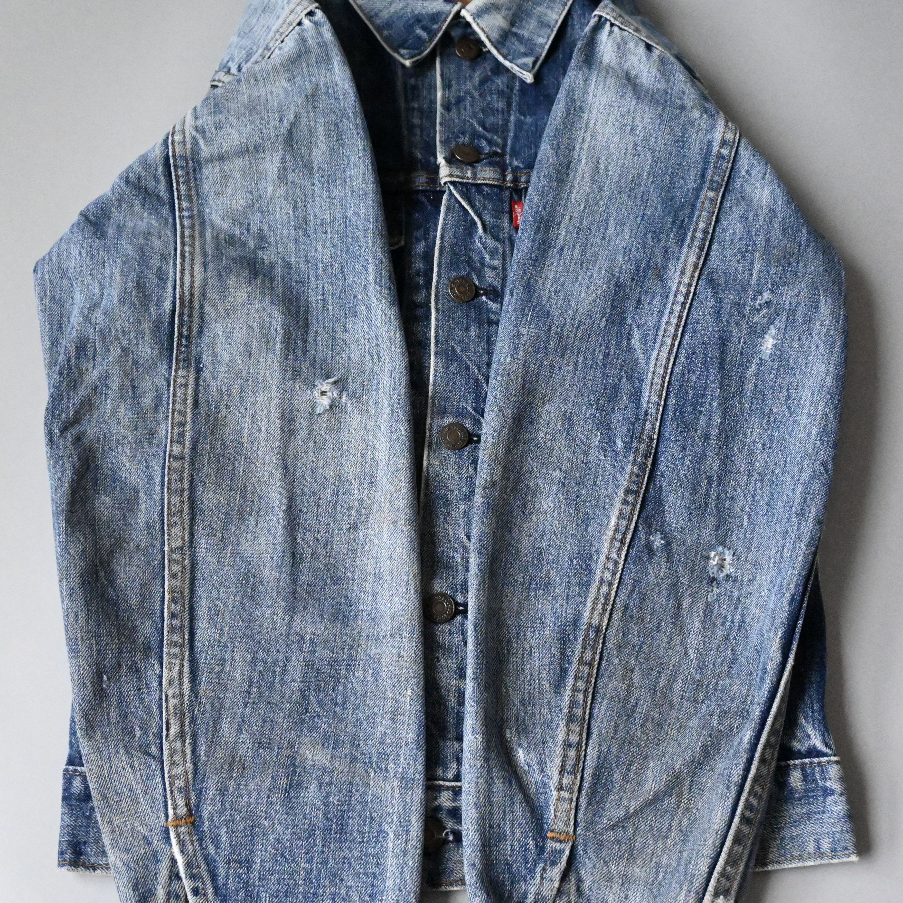 Levi's Vintage 1970s Levi's 70505 denim trucker jacket, small "e" Size US S / EU 44-46 / 1 - 5 Thumbnail