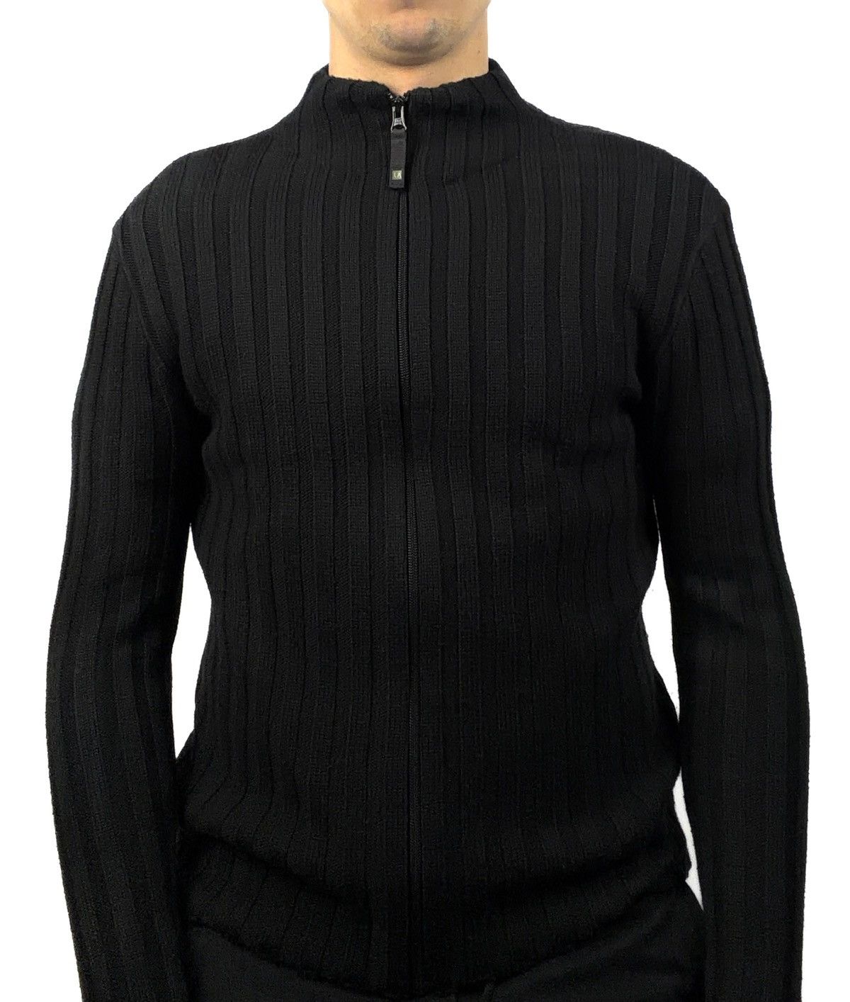 Armani Armani Jeans Y2K Full Zip Wool Blend Knit SweaterAvant Garde Size US M / EU 48-50 / 2 - 3 Thumbnail