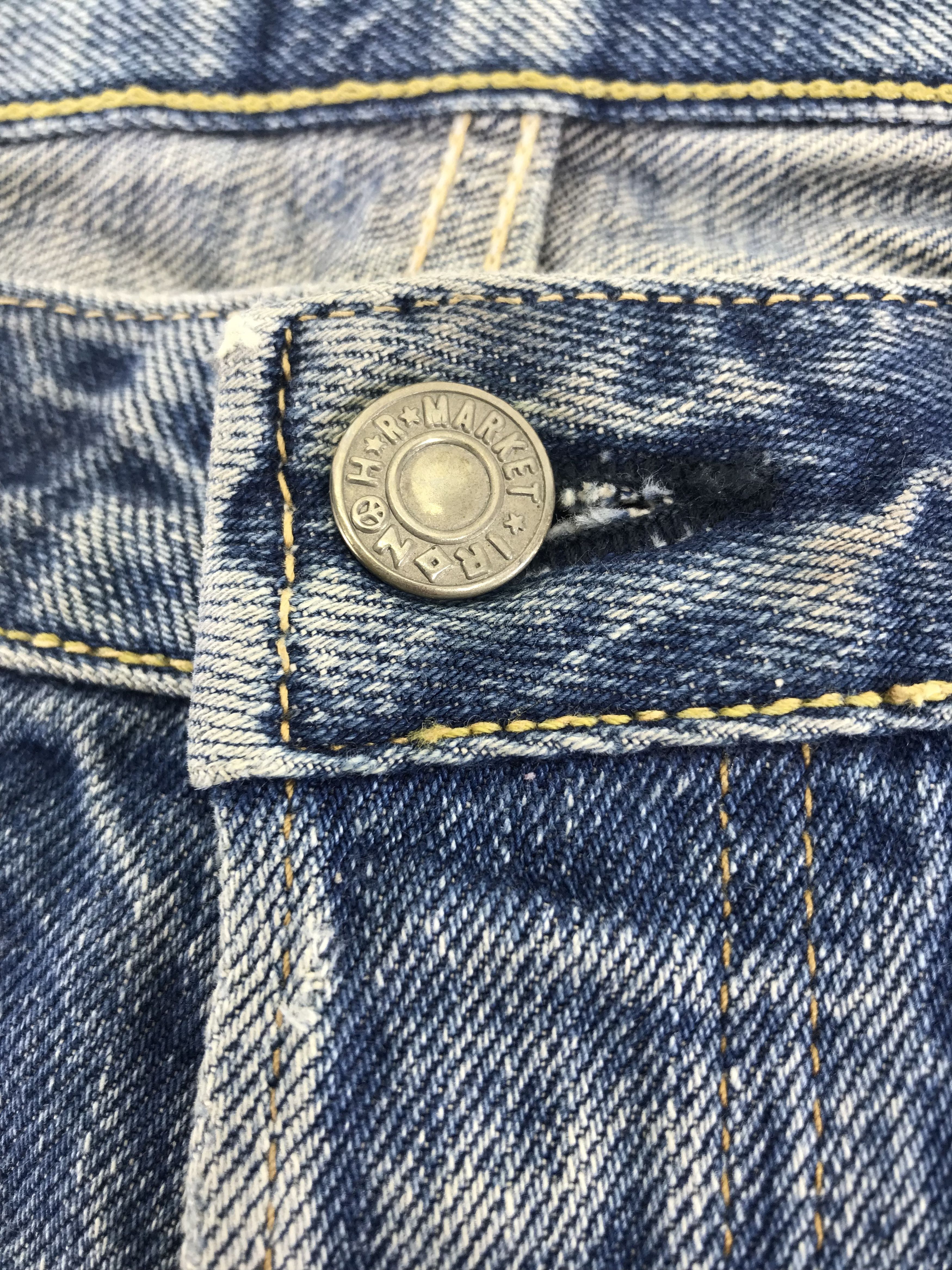HOLLYWOOD RANCH MARKET Vintage 90s Blue Japan Hollywood Ranch Market Selvedge Jeans Size US 31 - 11 Thumbnail