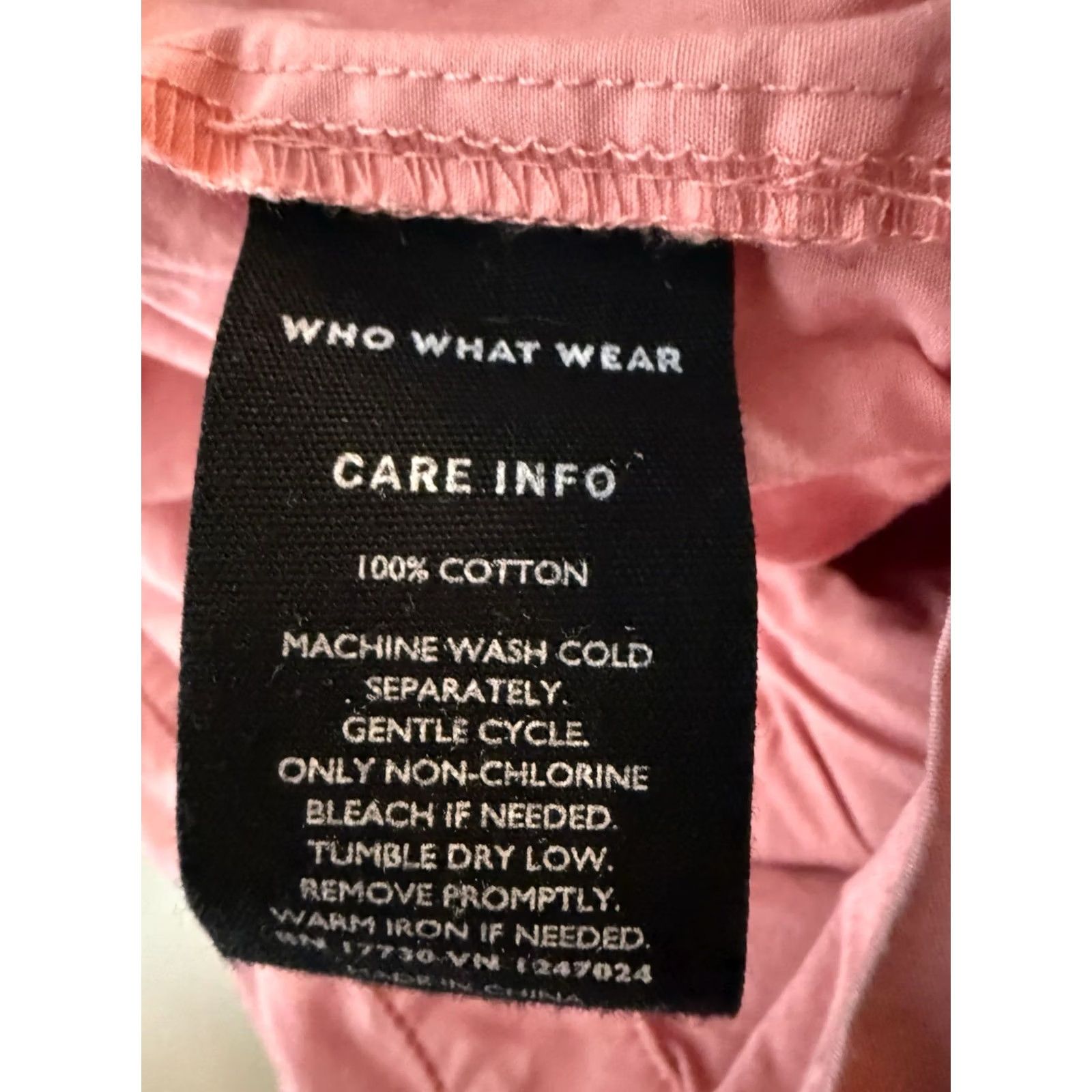 Vintage WHO WHAT WEAR Jumpsuit Women’s Wide Leg One-Piece Pink Black L Size 36" / US 14 / IT 50 - 4 Thumbnail