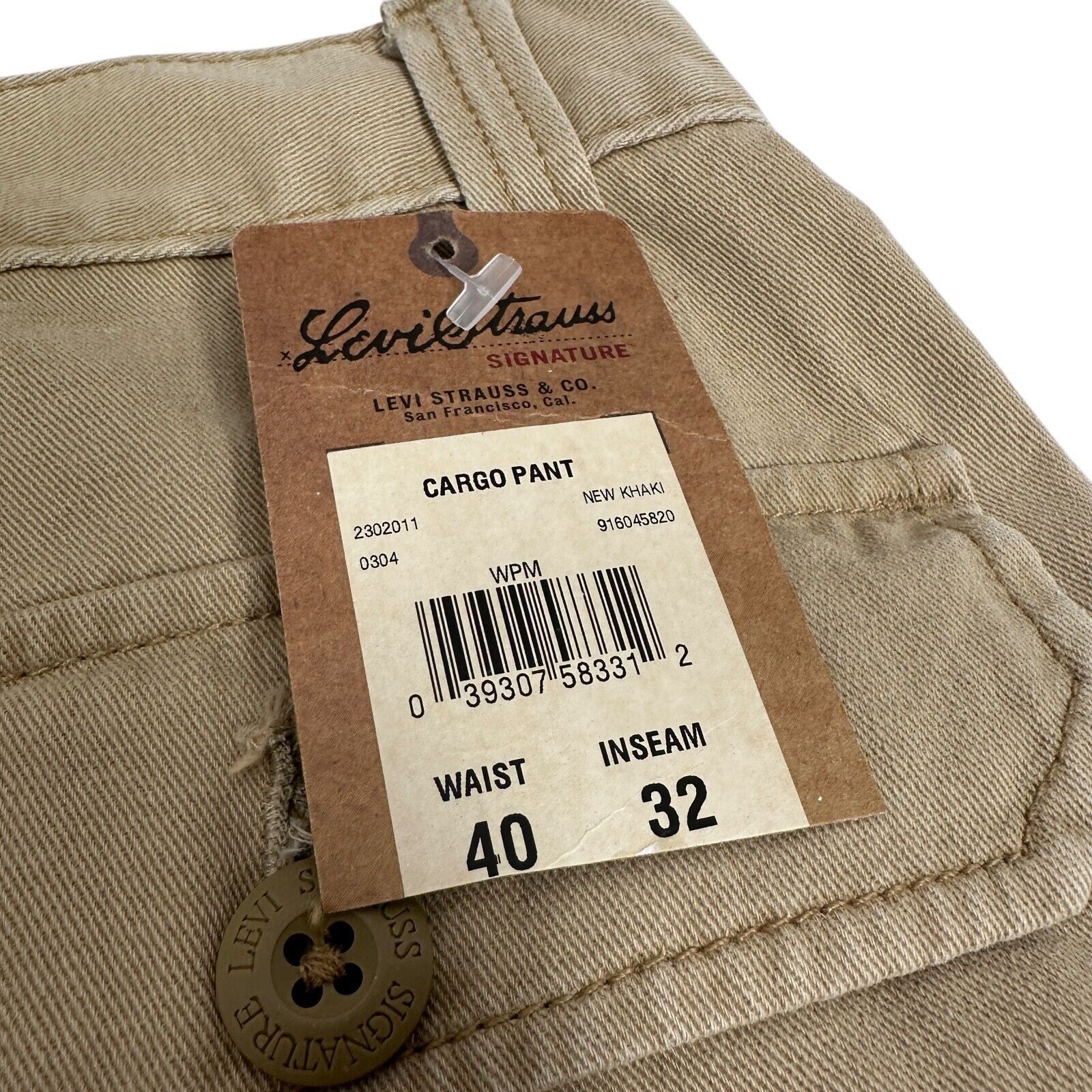 Levi's Vintage Levi's Cargo Pants Men’s 40 x 32 Khaki Beige Size US 40 / EU 56 - 5 Thumbnail