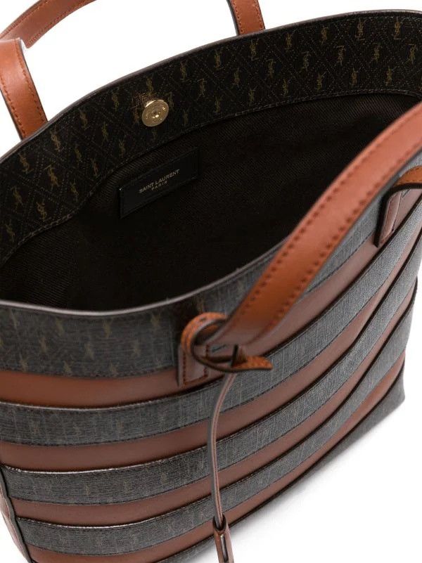 Saint Laurent Paris SS22 Le Monogramme Coated Canvas Shopping Bag Size ONE SIZE - 15 Thumbnail