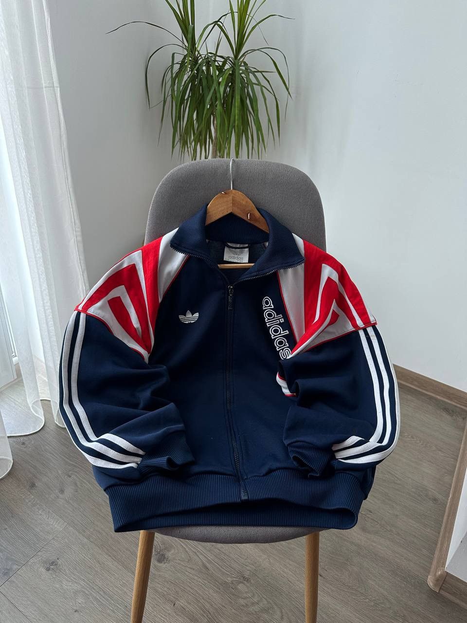 Adidas Vintage Adidas Sportswear Blue Distressed Full Zip Hoodie Size US S / EU 44-46 / 1 - 11 Thumbnail