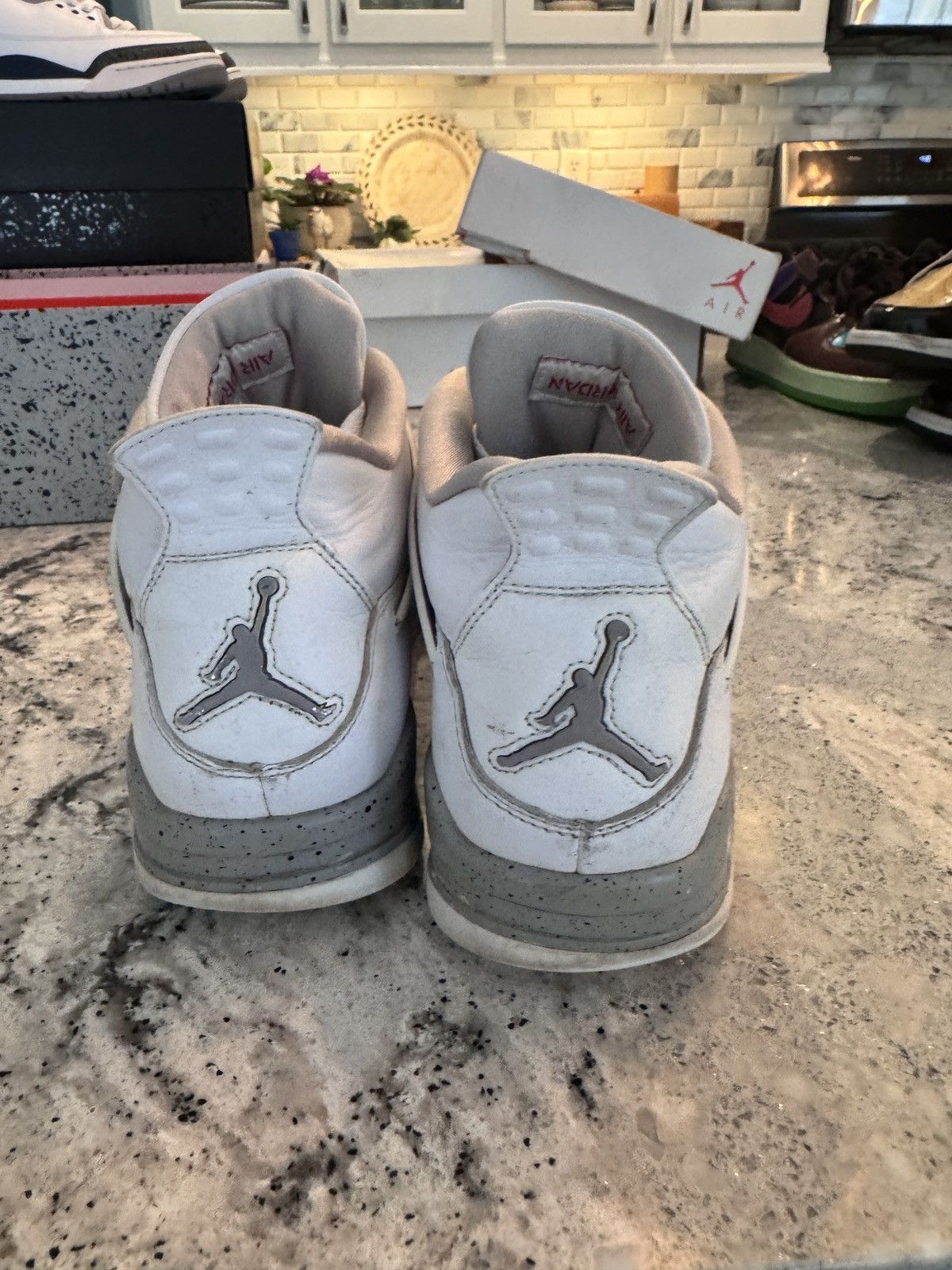 Jordan Brand Jordan 4 Retro White Oreo Beaters Size US 10 / EU 43 - 5 Thumbnail