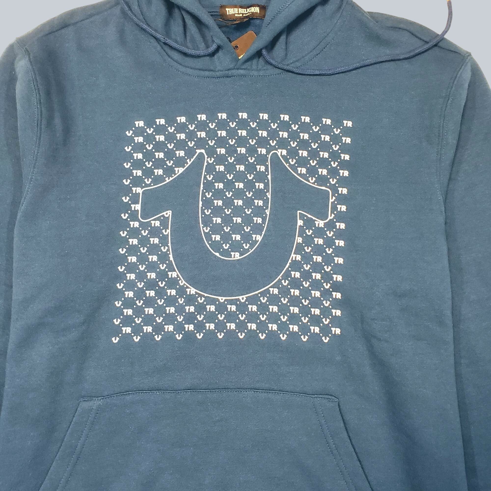 True Religion True Religion New Markdowns Hosrsehoe Logo Hoodie 107188 Si Size US L / EU 52-54 / 3 - 4 Thumbnail