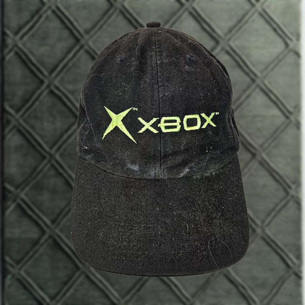 Vintage VINTAGE XBOX Promo Hat Cap Strap Back Adjustable RARE Black Unisex Adults One Size Cotton Baseball Cap Men Women Size ONE SIZE - 1 Thumbnail