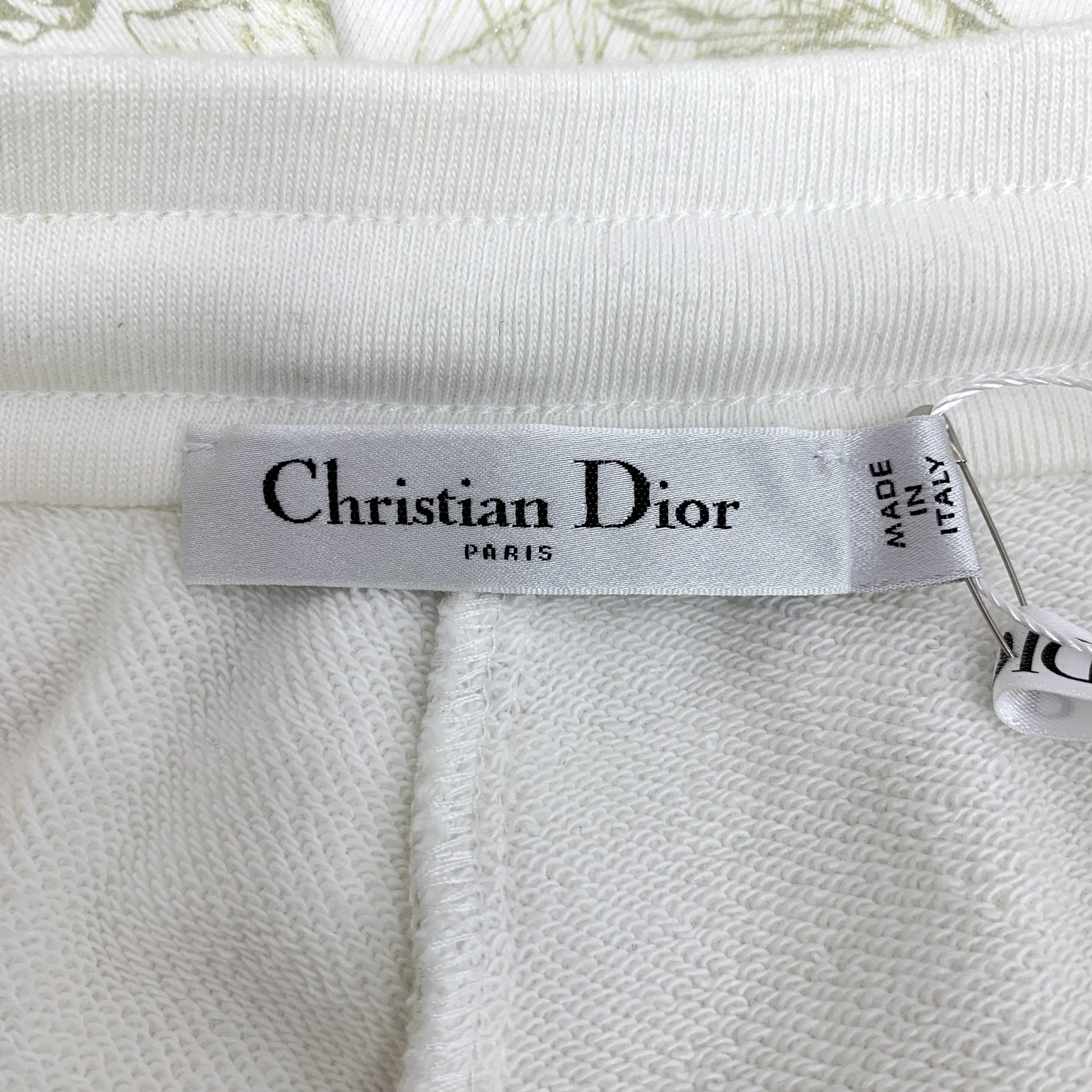 Dior Christian Dior White Jungle Cotton Shorts (Size S) Size 26" / US 2 / IT 38 - 2 Thumbnail