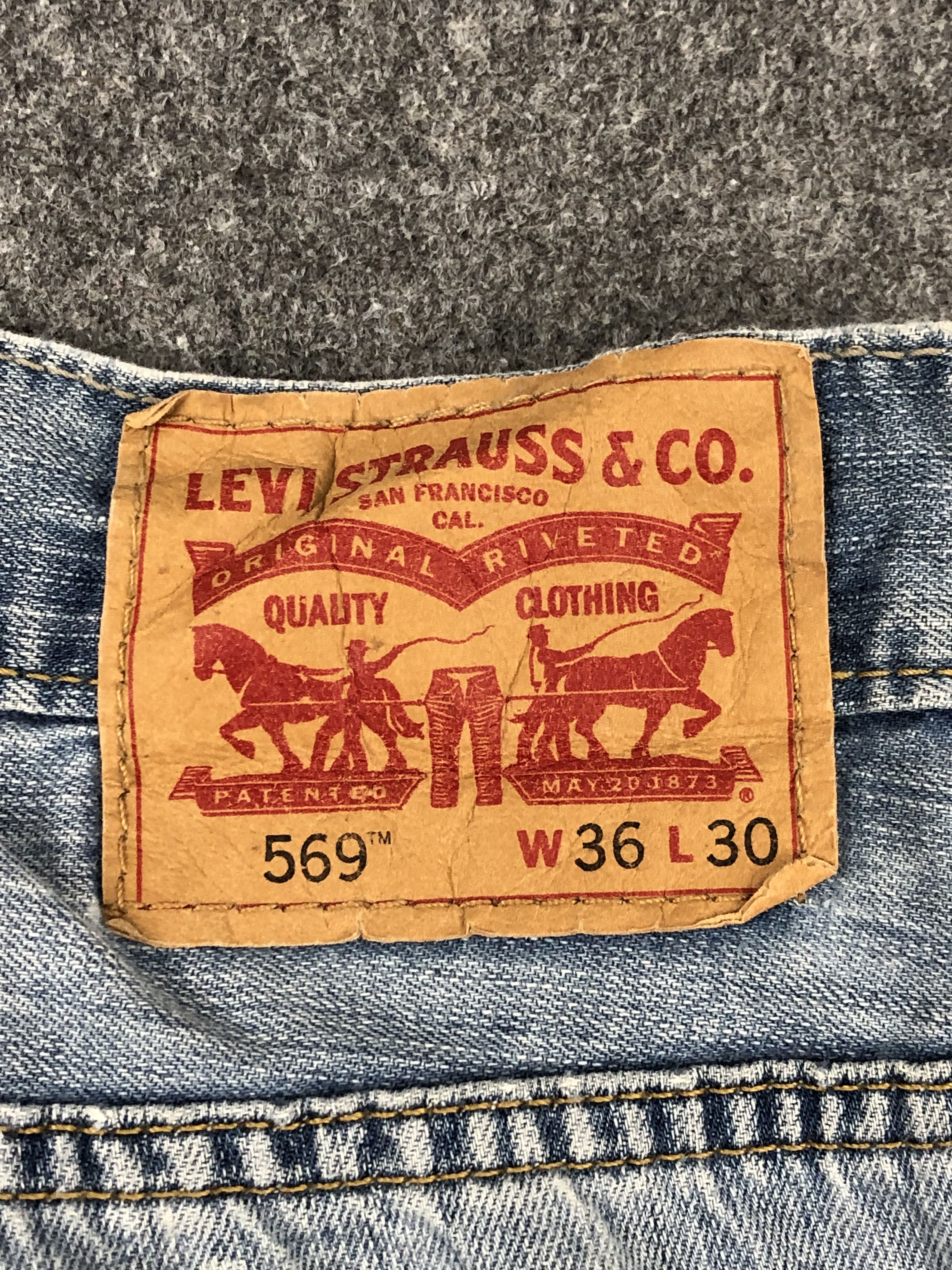 Levi's Vintage Levis 569 Faded Blue Jeans DPP0246 Size US 38 / EU 54 - 5 Thumbnail