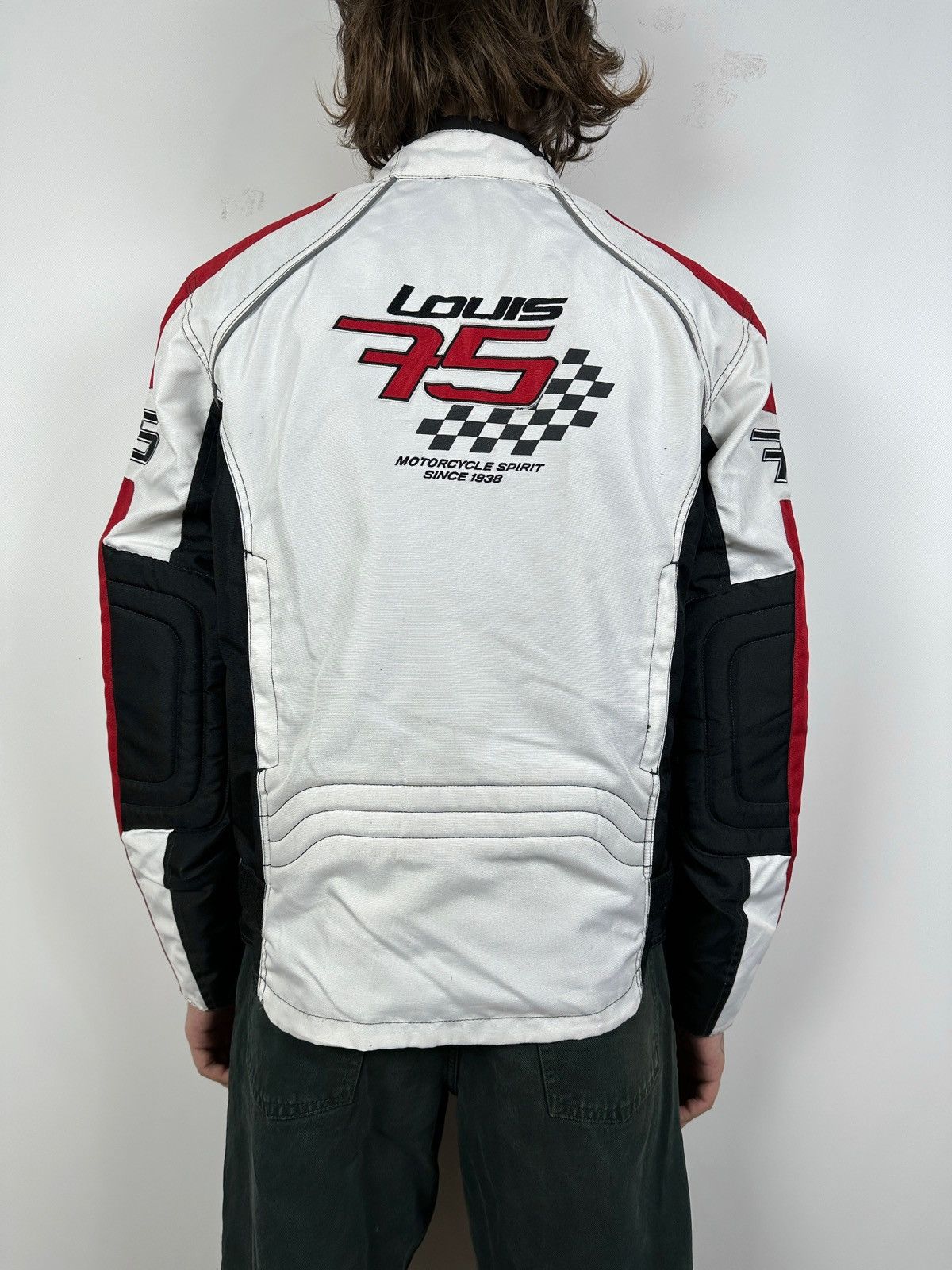 Vintage Vintage Bridgestone Louis 75 Motorcycle Racing Jacket Size US L / EU 52-54 / 3 - 3 Thumbnail