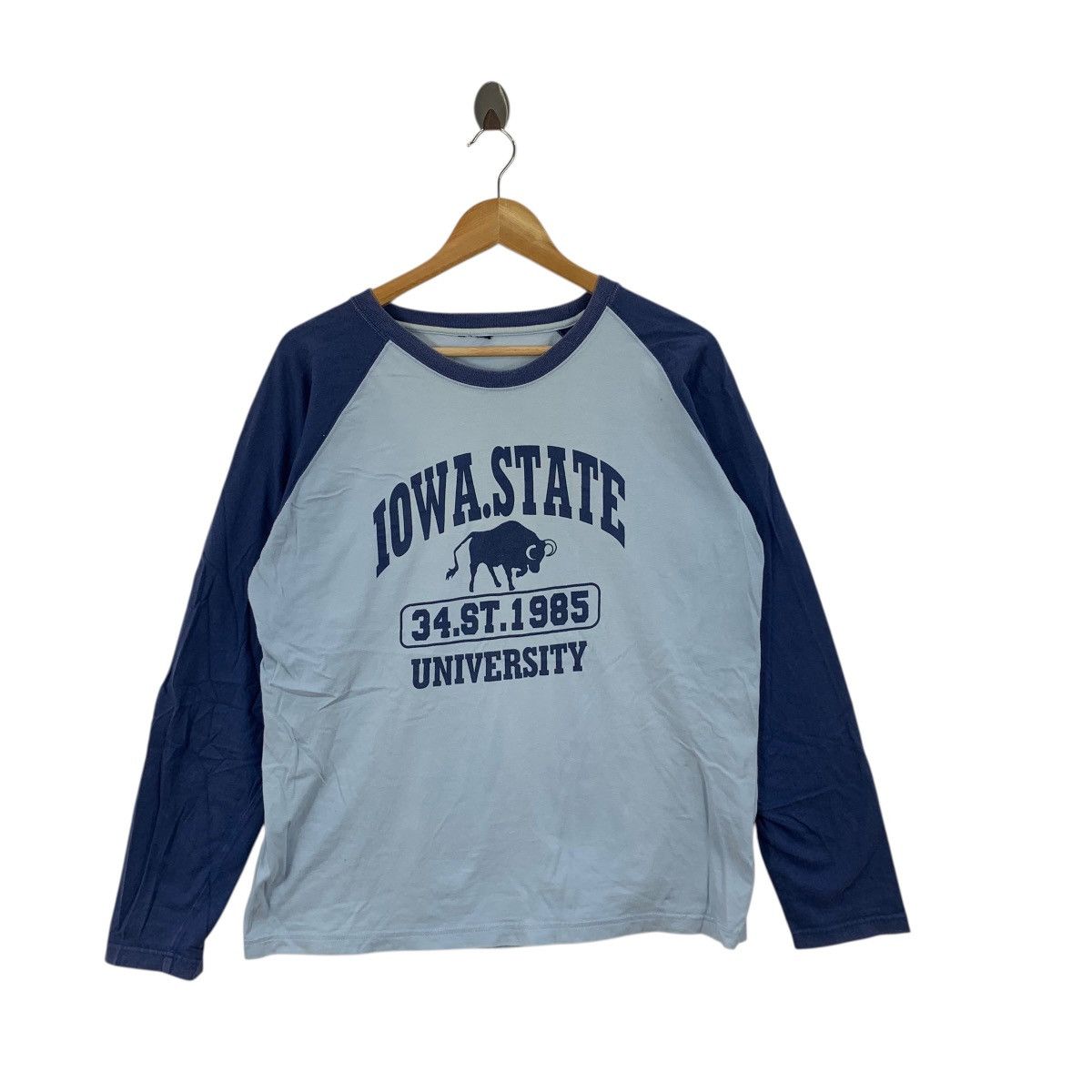 Other IOWA STATE UNIVERSITY Collegiate Alumni Tee Shirt Top Raglan Size L / US 10 / IT 46 - 4 Thumbnail