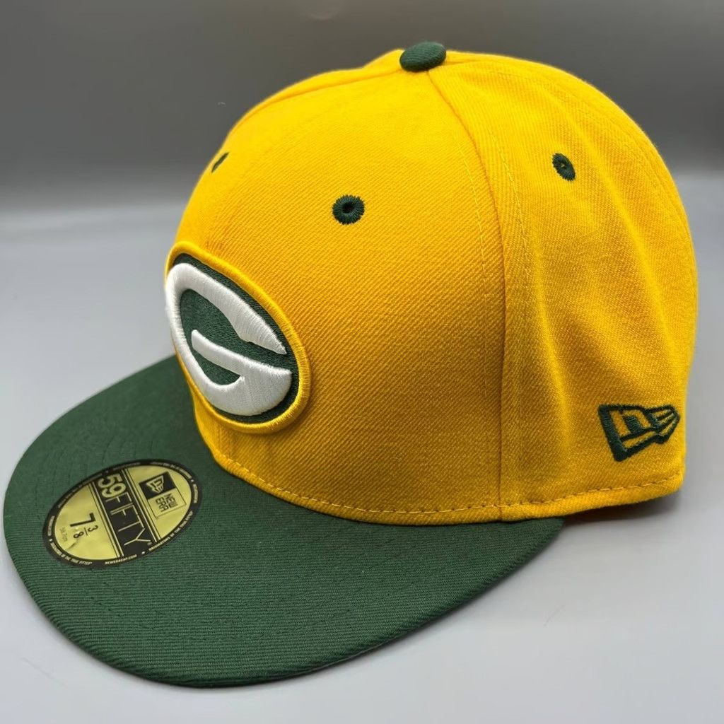 New Era Green Bay Packers Hat Men 7 3/8 59Fifty New Era Fitted Cap Size ONE SIZE - 3 Thumbnail