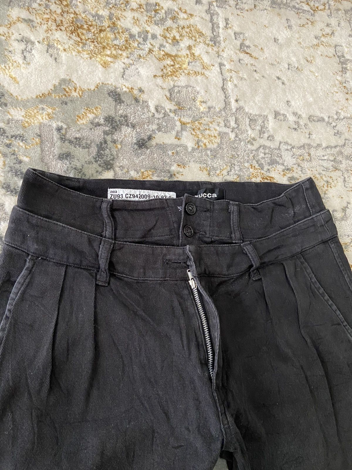 If Six Was Nine × Issey Miyake × Zucca ZUCCA Cz942009 DOUBLE WAIST PANTS Size US 32 / EU 48 - 4 Thumbnail