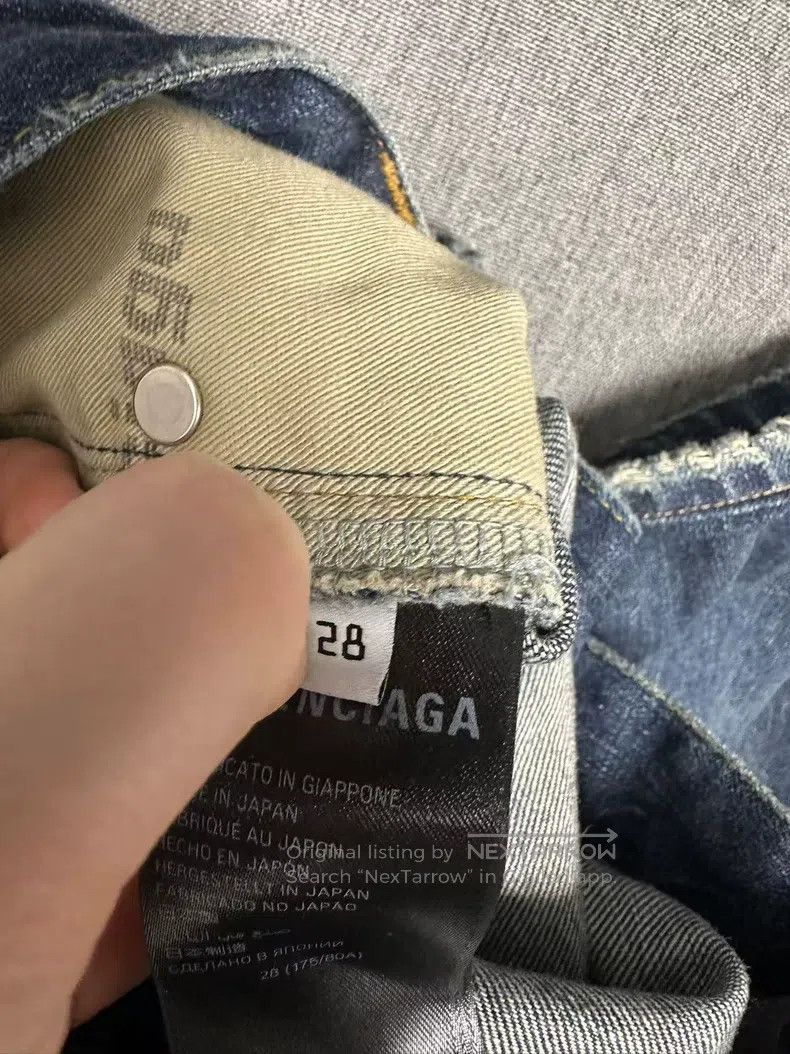 Balenciaga Balenciaga Washed Destroyed Denim Jeans Size US 28 / EU 44 - 6 Thumbnail