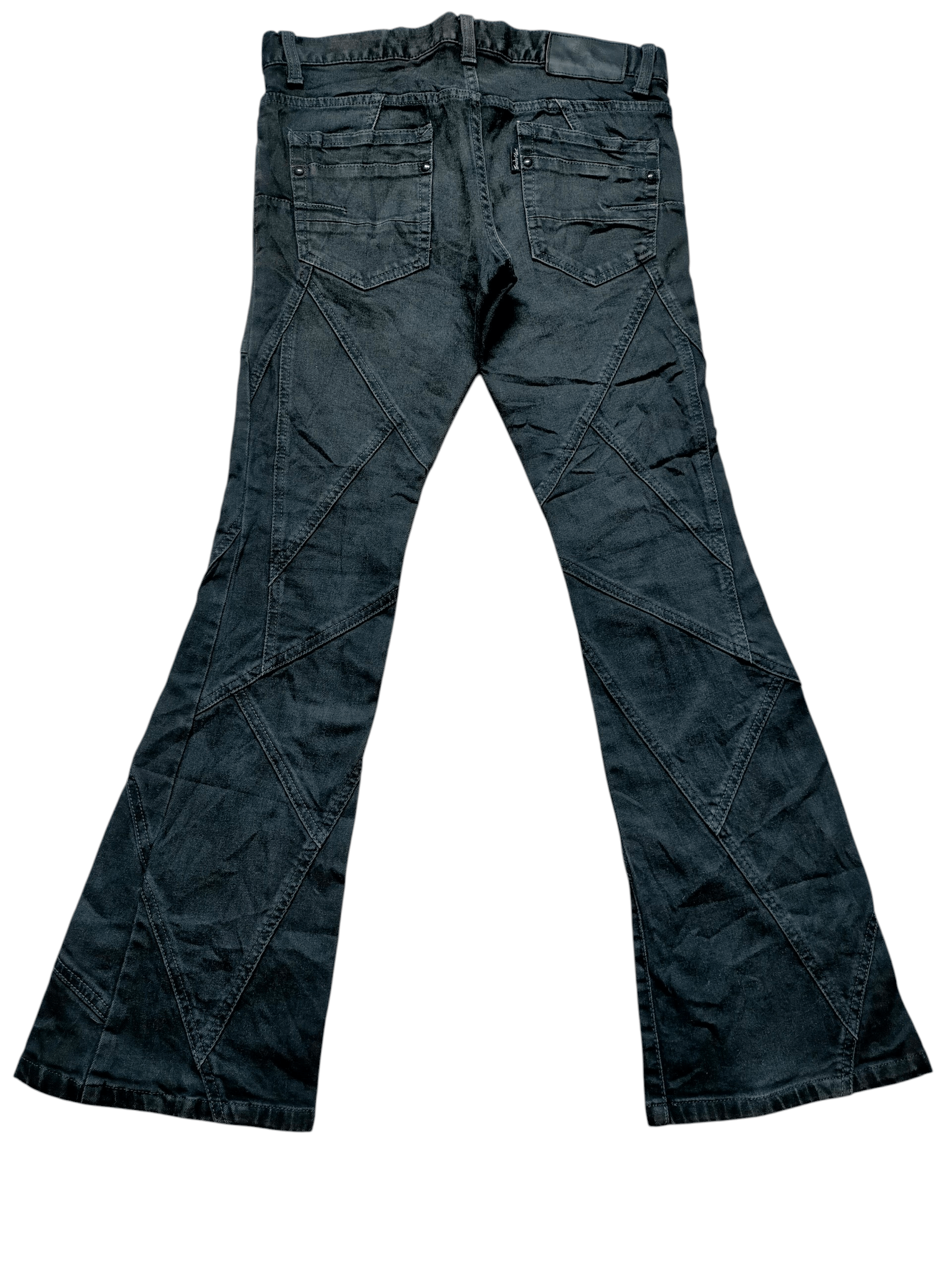 Tornado Mart Tornado Mart Flare Jeans Black Boot cut Denim Size US 32 / EU 48 - 2 Thumbnail