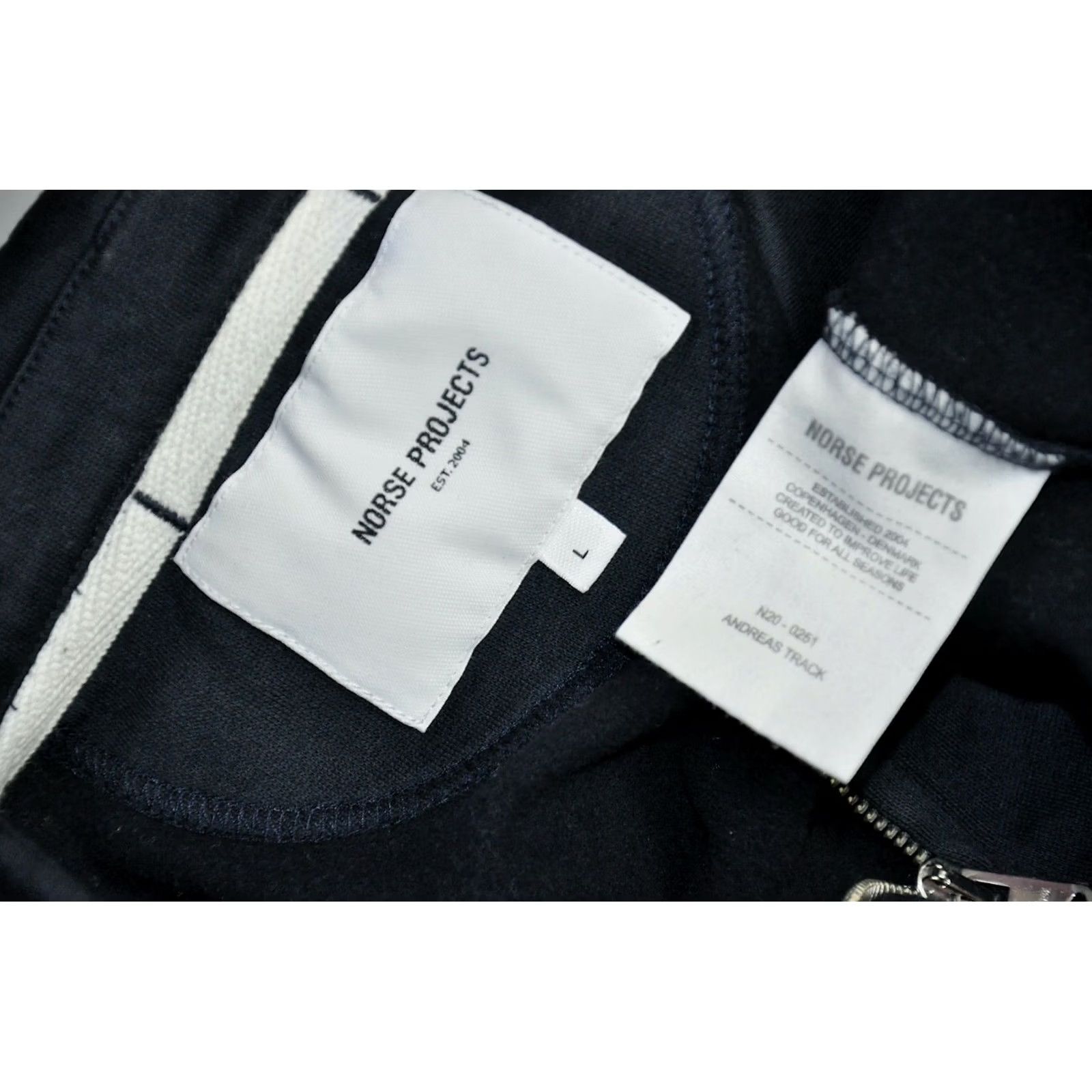 Norse Projects Norse Projects Andreas Track Men's Full Zip Jacket L Blue Size US L / EU 52-54 / 3 - 7 Thumbnail