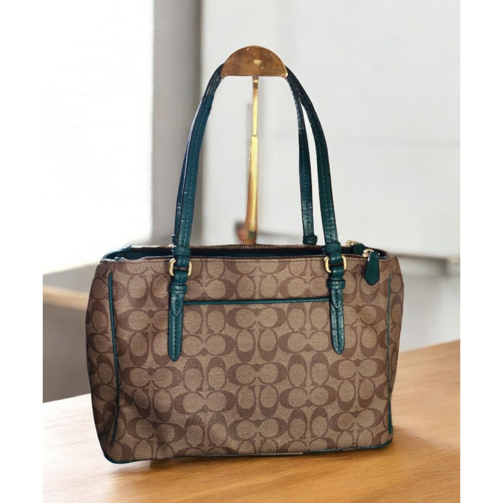 Coach Peyton Signature Jordan double zip Carry-All (COACH F24603) Size ONE SIZE - 2 Thumbnail