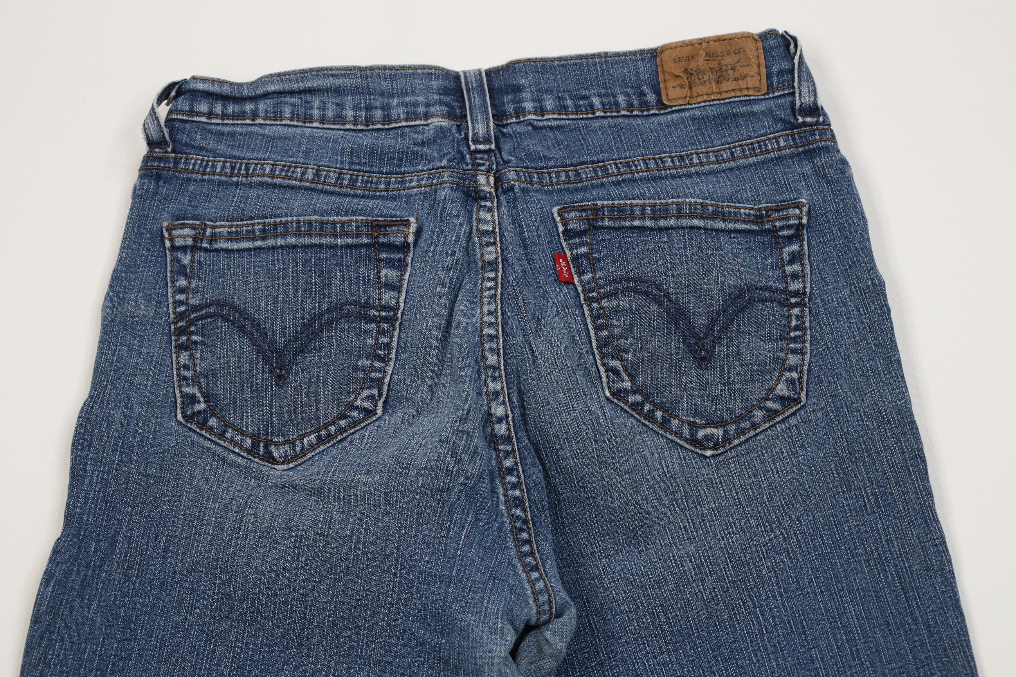 Levi's Vintage Y2K Levis 548 Slimming Stretch Flared Jeans Size 30" / US 8 / IT 44 - 10 Thumbnail