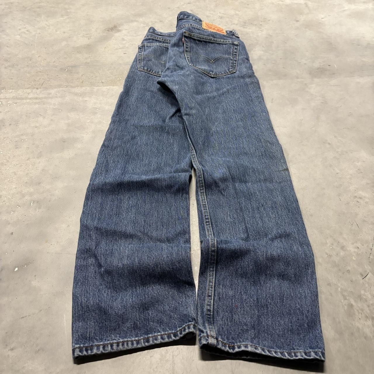 Levi's × Vintage Crazy Vintage Y2K/2000s Grunge Levis Dark Wash Essential Denim Jeans! Size US 30 / EU 46 - 4 Thumbnail