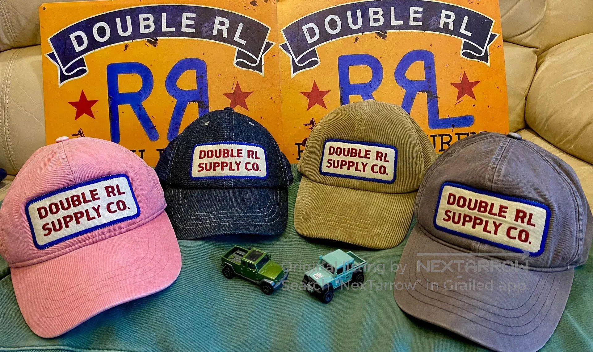 RRL Ralph Lauren vintage double rl denim trucker cap. Size ONE SIZE - 2 Thumbnail
