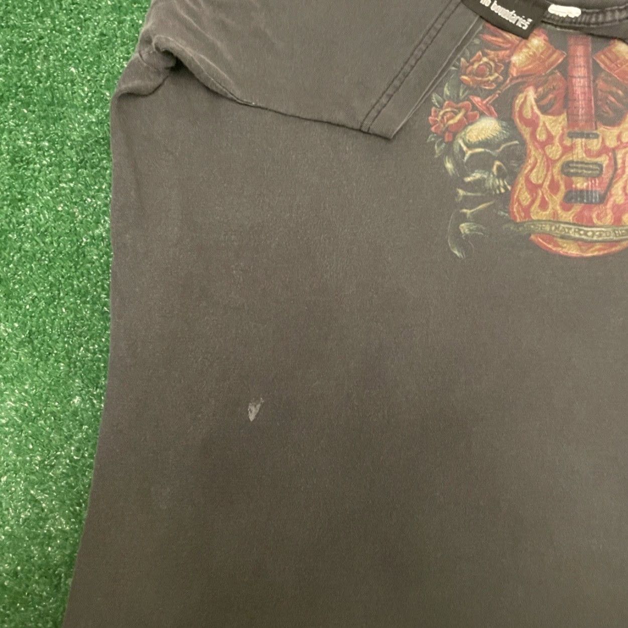 Vintage VINTAGE No Boundaries Shirt XL Black Skull Wings Tattoo Guitar Y2K Grunge Punk Hip Hop Rock Tattoo Mens Vintage Yes Size US XL / EU 56 / 4 - 3 Thumbnail
