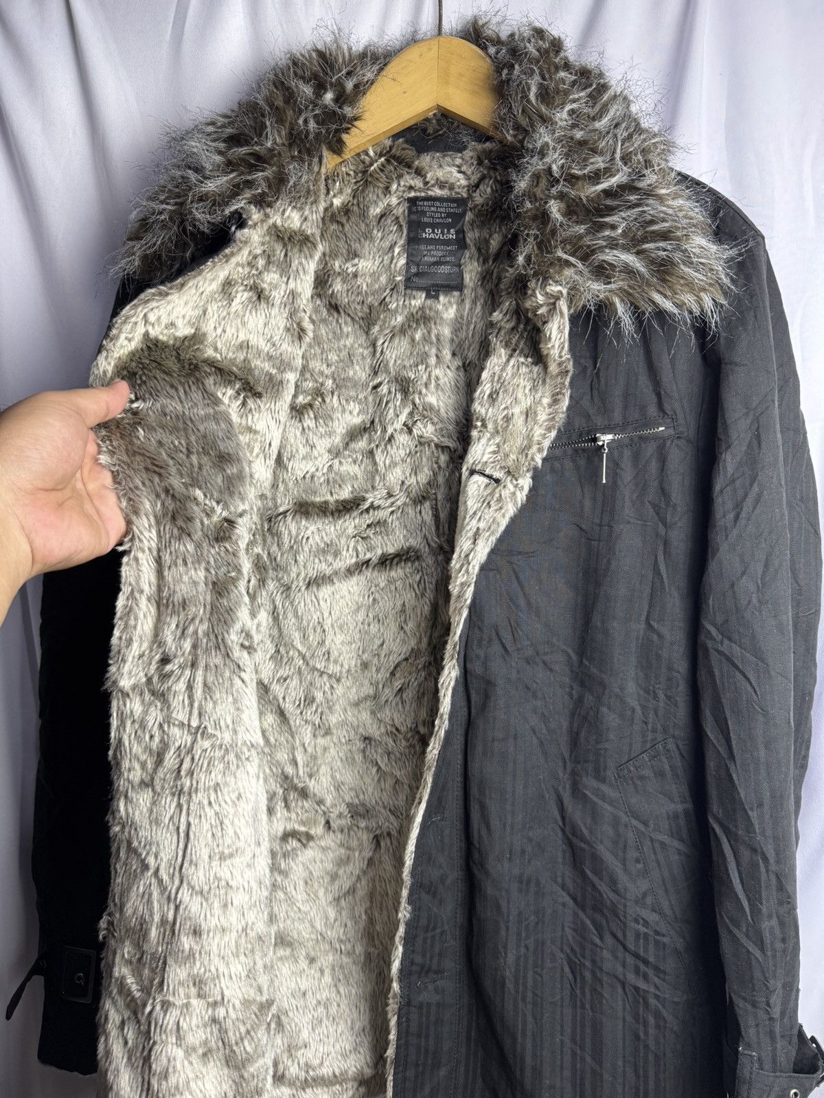 If Six Was Nine ❌SOLD❌FAUX FUR JAPANESE LOUIS CHAVLON GOTHIC PUNK Size US L / EU 52-54 / 3 - 6 Thumbnail