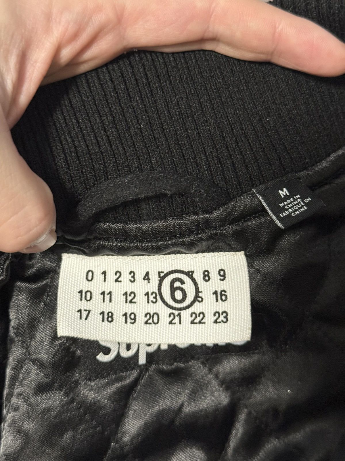 Maison Margiela × Supreme Supreme mm6 maison margiela spilt varsity jacket Size US M / EU 48-50 / 2 - 6 Thumbnail