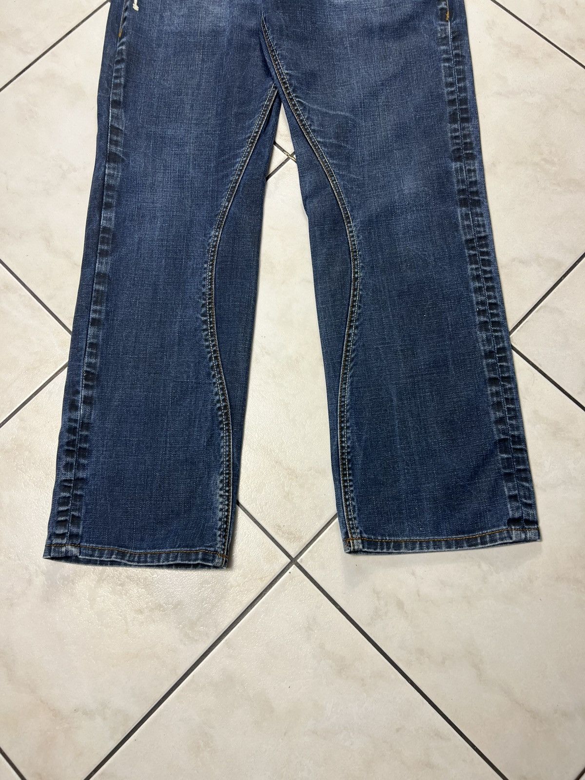 Evisu Vintage Soone denim distressed y2k selvedge jeans navy japan Size US 32 / EU 48 - 6 Thumbnail