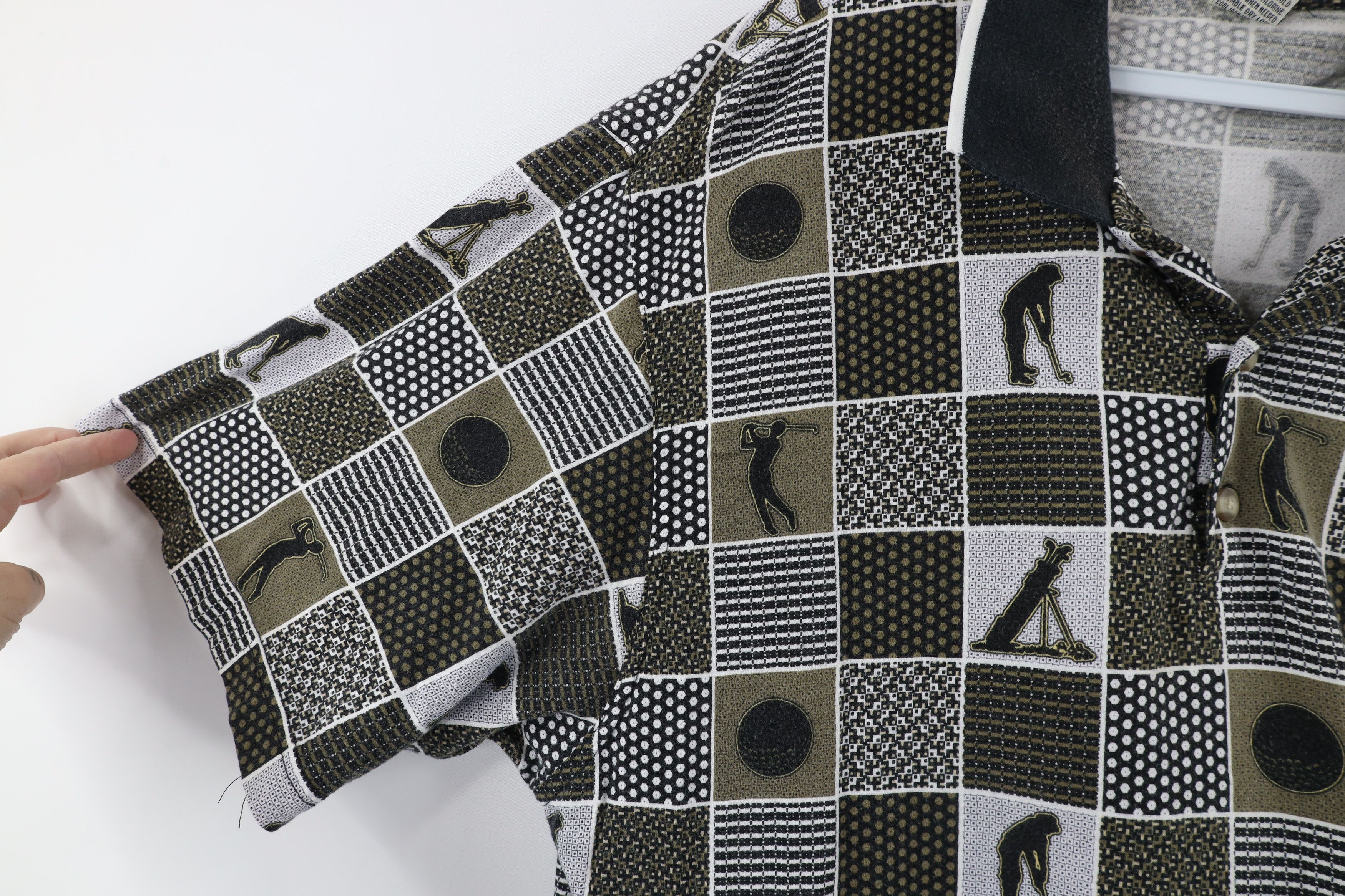 Vintage Vintage 90s Streetwear Print Checkered Golf Polo Shirt Size US XL / EU 56 / 4 - 4 Thumbnail
