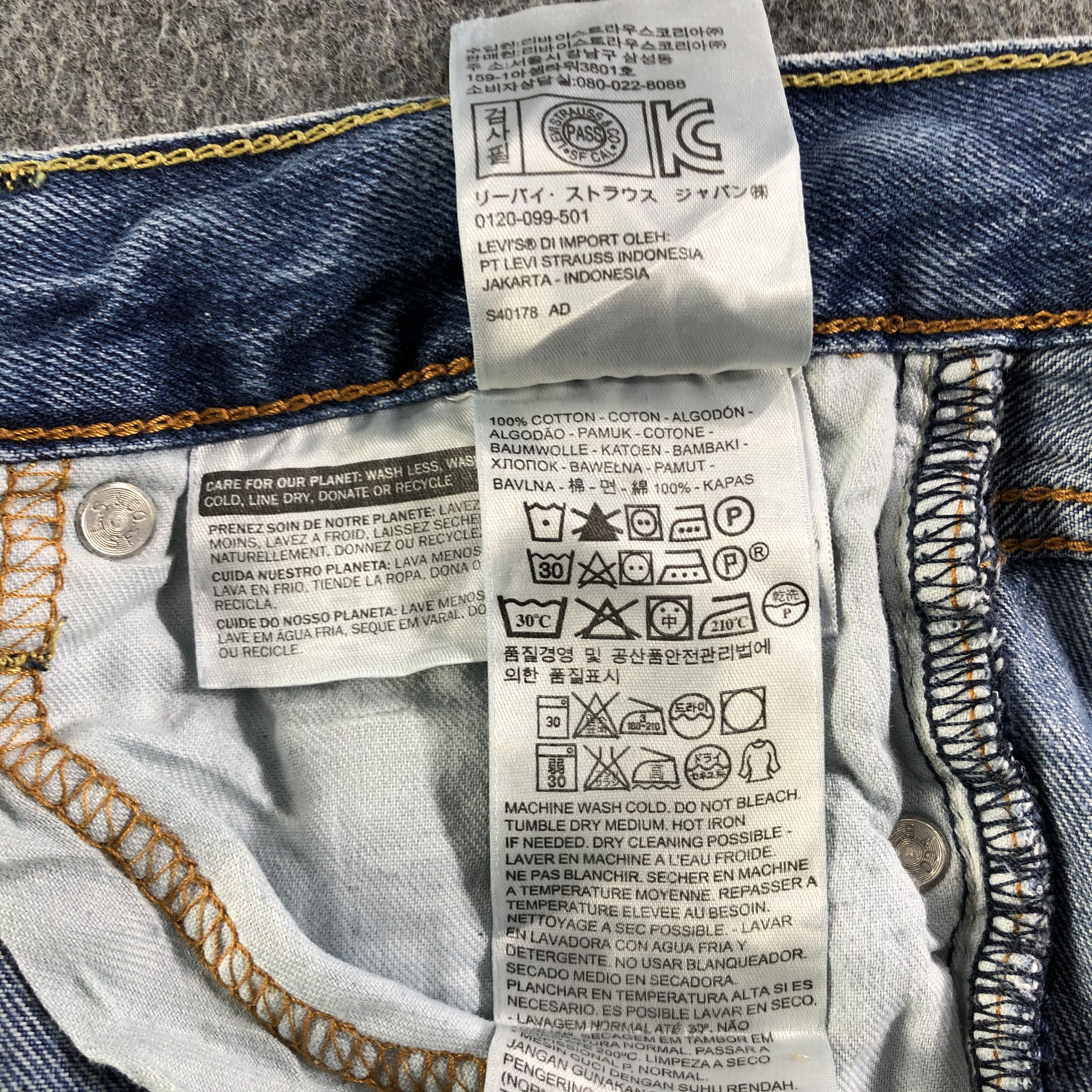 Levi's Vintage Blue Wash Levis 513 Jeans-J3049 Size US 31 - 10 Thumbnail