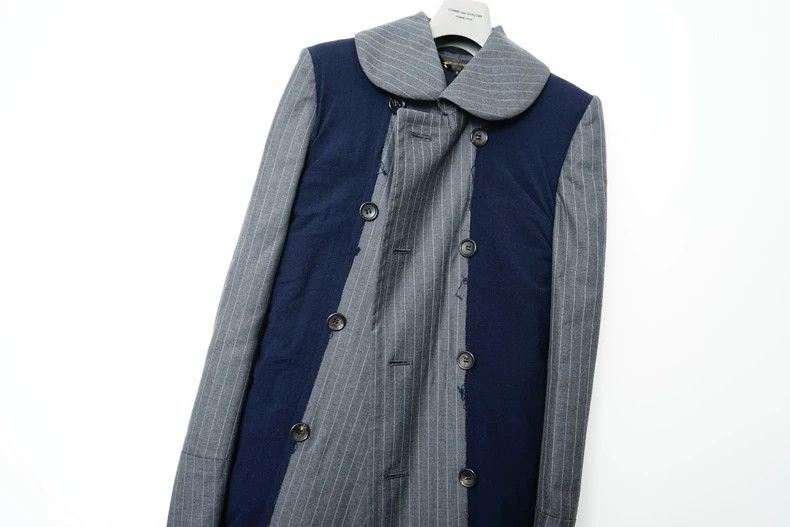 Comme des Garcons Comme des Garcons Spliced medium-long coat, gold ingot col Size S / US 4 / IT 40 - 3 Thumbnail