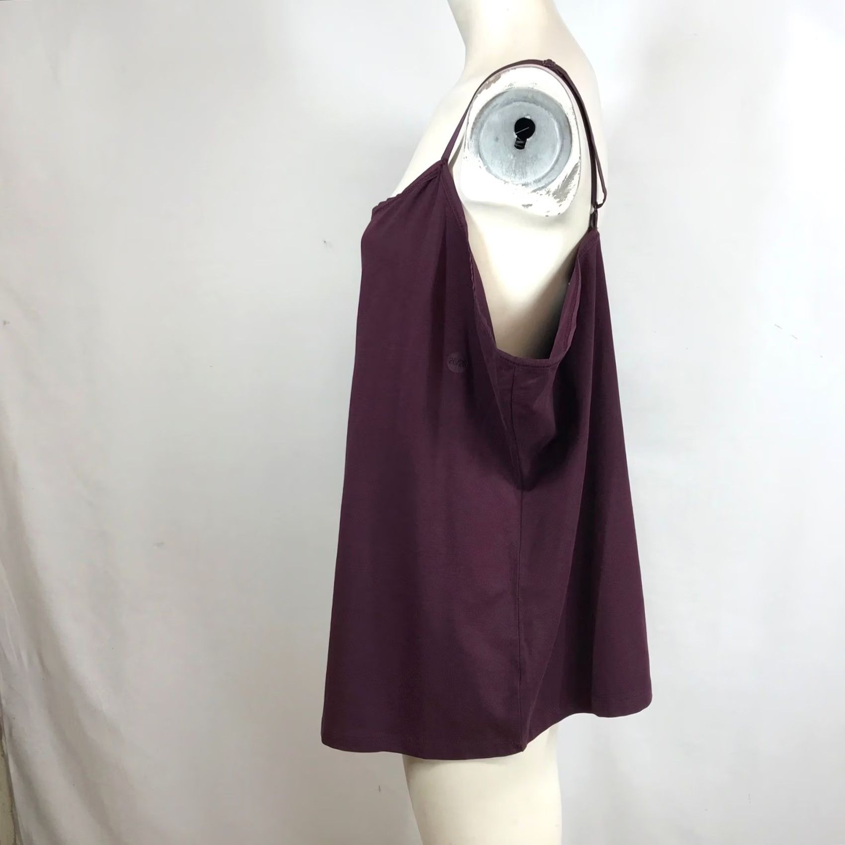 Vintage VINTAGE Lane Bryant The Cotton Cami Plum Purple Plus Size 26/28 Adjustable Straps Solid Tan? Size 4XL / US 24-26 - 6 Thumbnail
