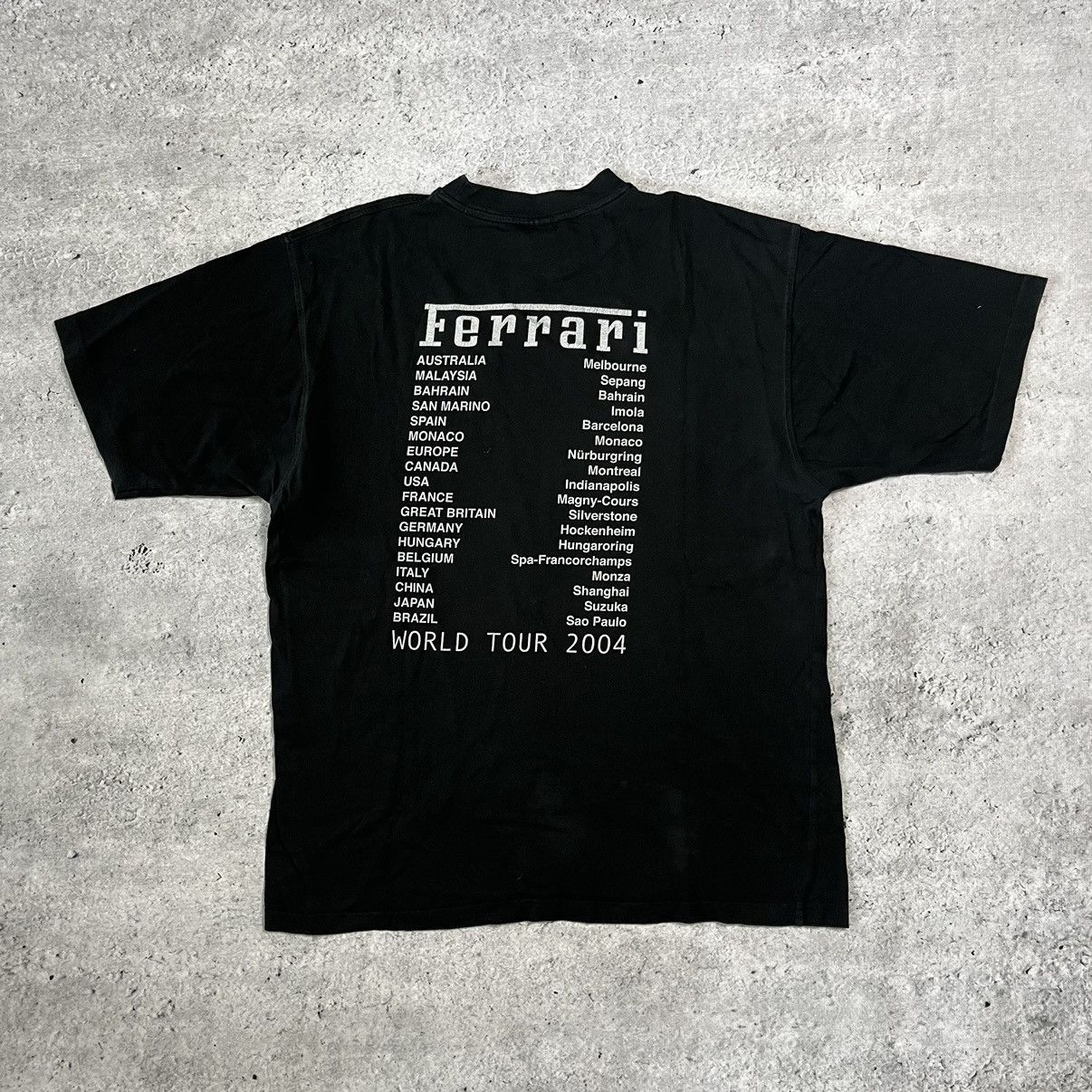 Ferrari × Vintage Ferrari 2004 World Tour tee vintage Size US XXL / EU 58 / 5 - 2 Thumbnail