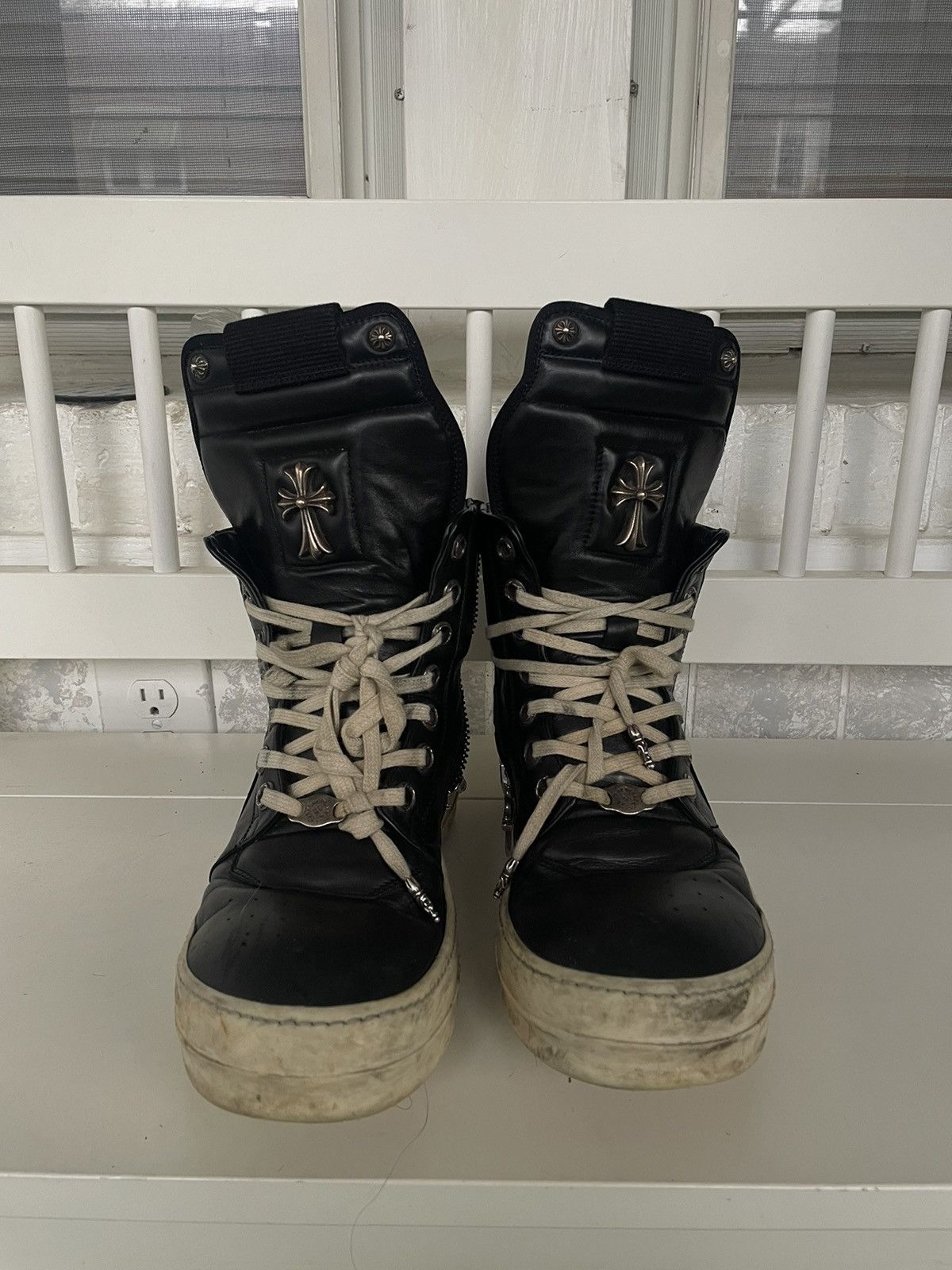 Chrome Hearts × Rick Owens Rick Owens Chrome Hearts Geobaskets | Grailed