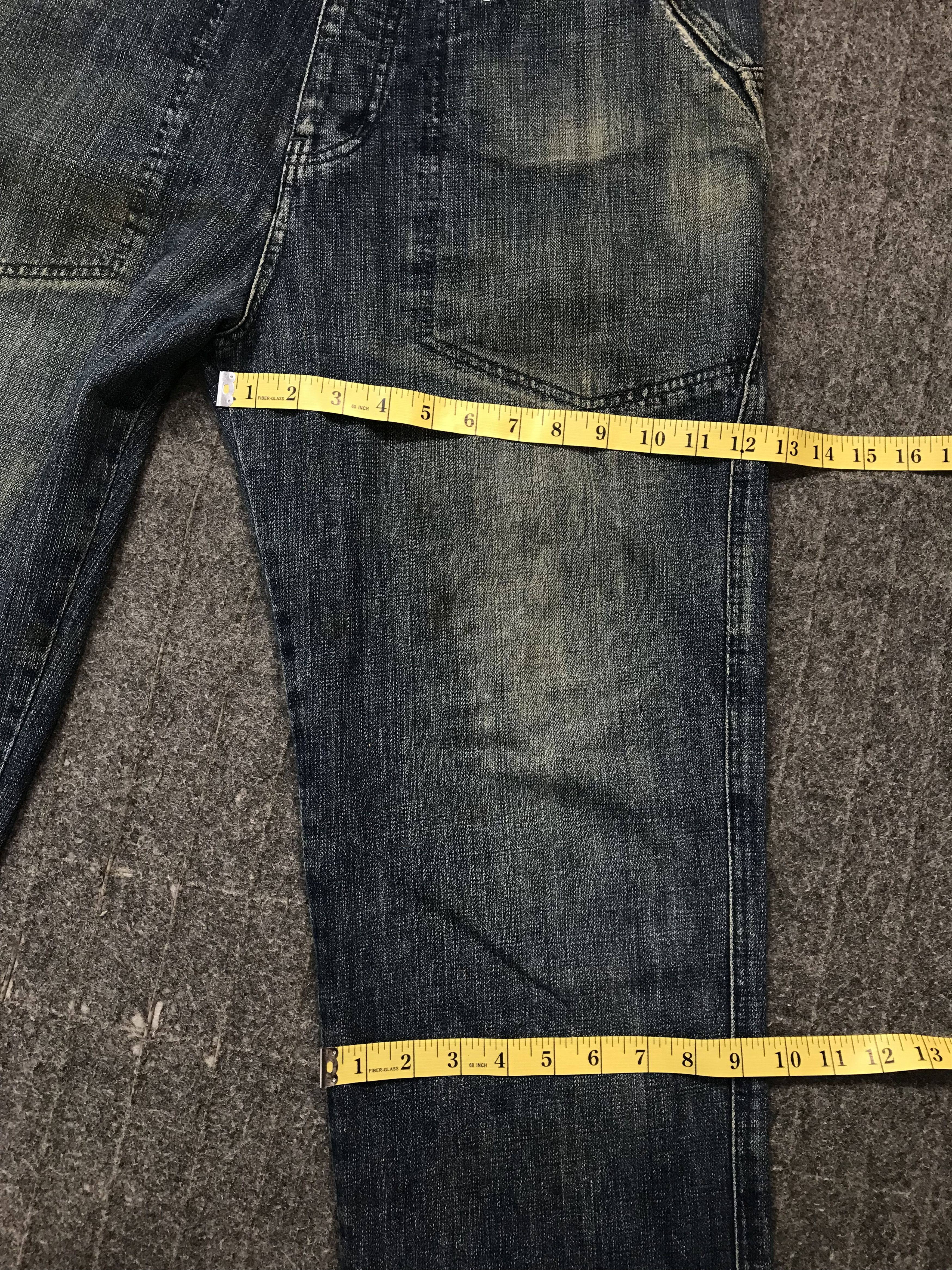 realmad HECTIC Mad Hectic Indigo Denim Jeans Buttonfly Slash Pockets Size US 34 / EU 50 - 13 Thumbnail