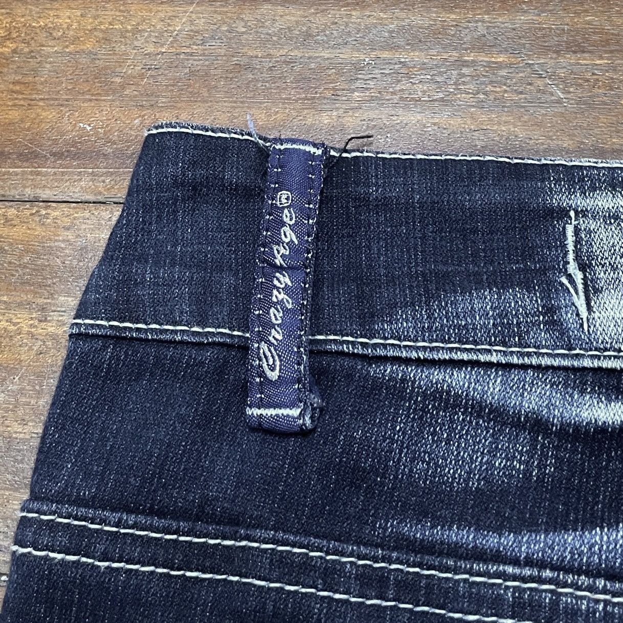 If Six Was Nine Rare Design Vintage Brand Crazy Age Flared Jeans 2000s Size US 38 / EU 54 - 10 Thumbnail