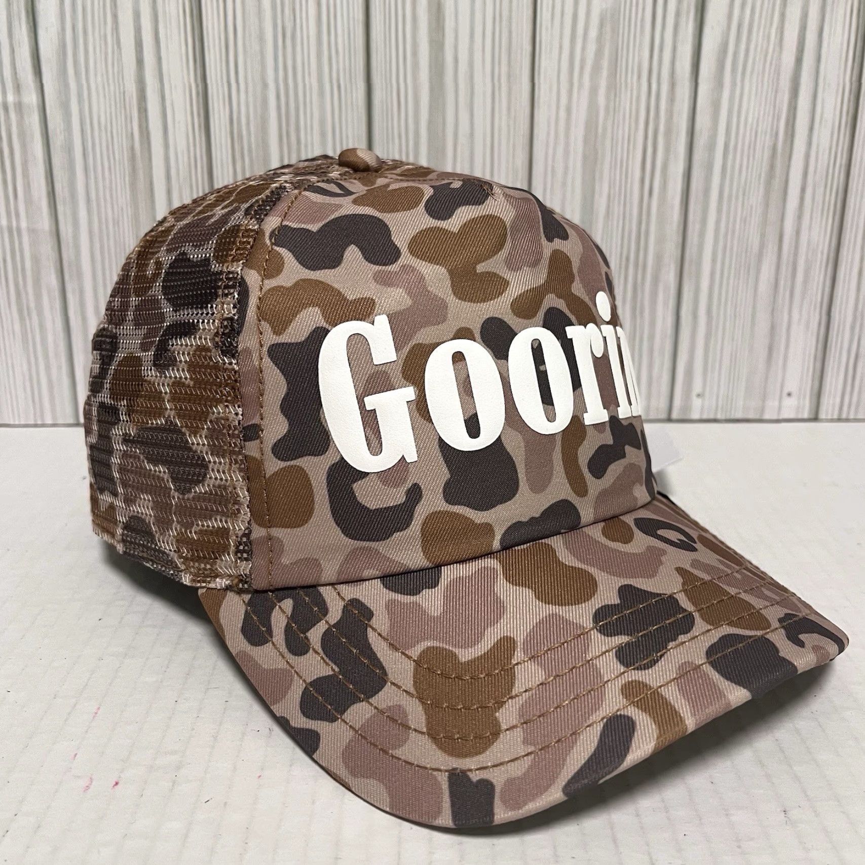 Goorin Bros. Goorin Bros Hat Cap Snapback The Farm Duck Camo Crush Trucker Camouflage Brown Size ONE SIZE - 3 Thumbnail