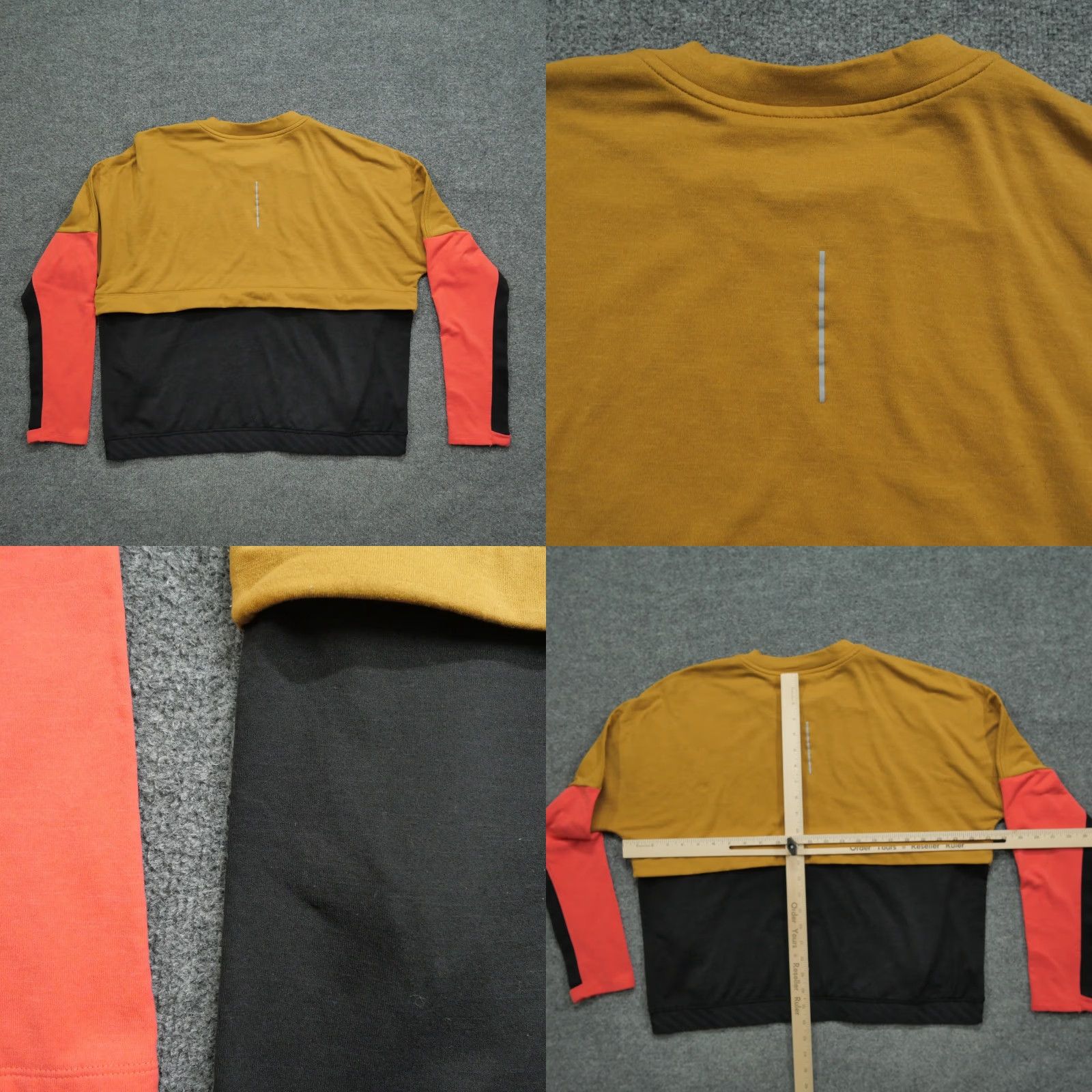 Nike Nike Sweatshirt Womens XL Yellow Black Pullover Running Dri Fit Kangaroo Pocket Size XL / US 12-14 / IT 48-50 - 8 Thumbnail