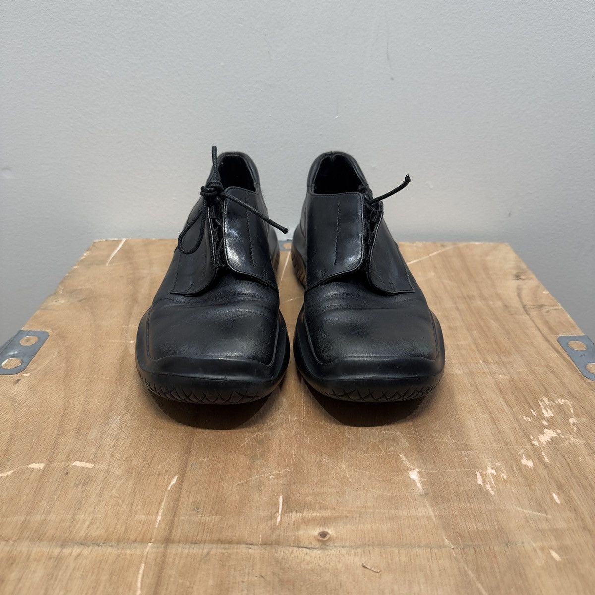 Prada Prada AW99 Archive Leather Low Boots Size US 8.5 / IT 38.5 - 9 Thumbnail
