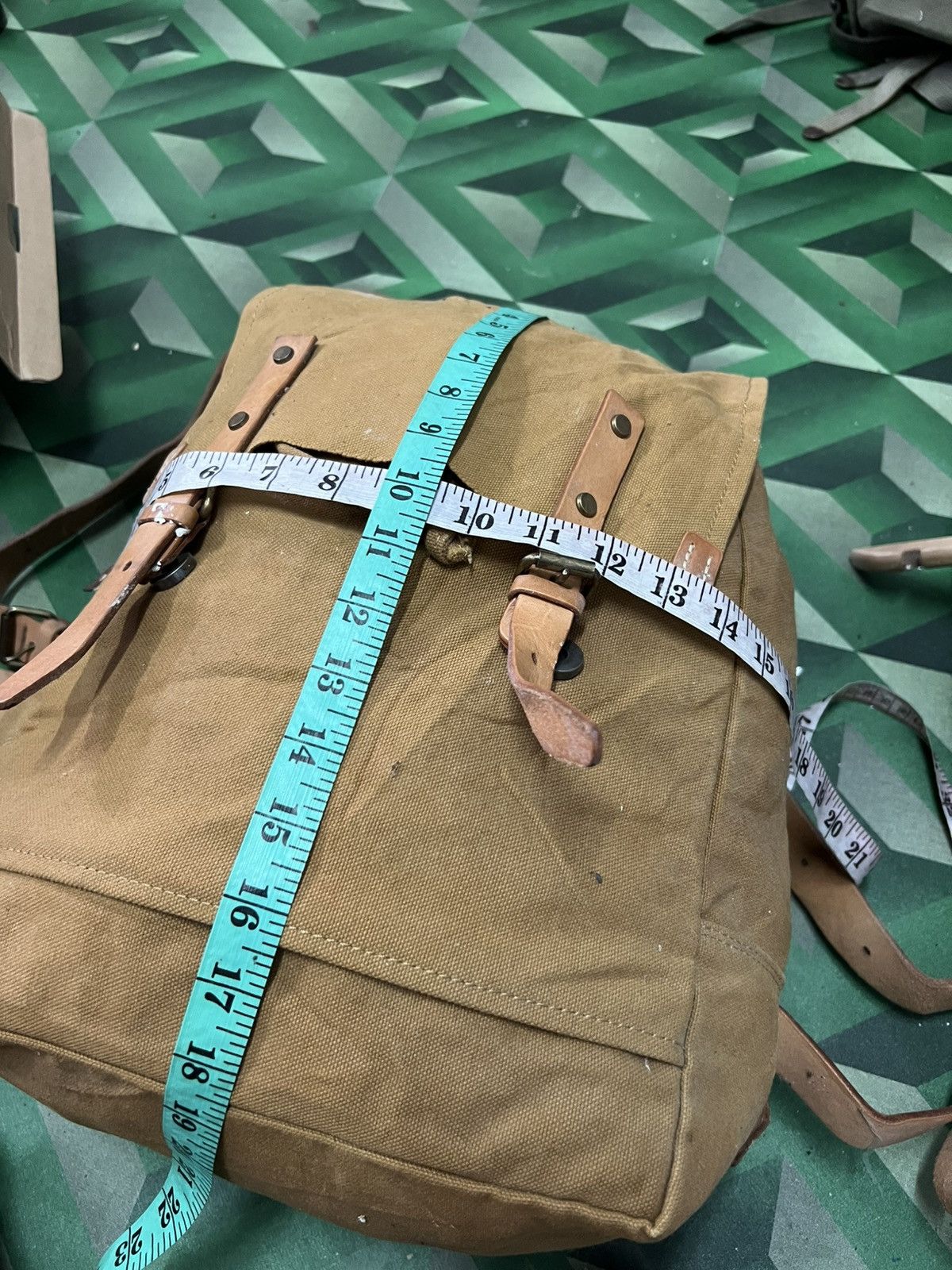 Canvas × Japanese Brand BAGGY PORT CANVAS LEATHER BAGPACK Size ONE SIZE - 14 Thumbnail