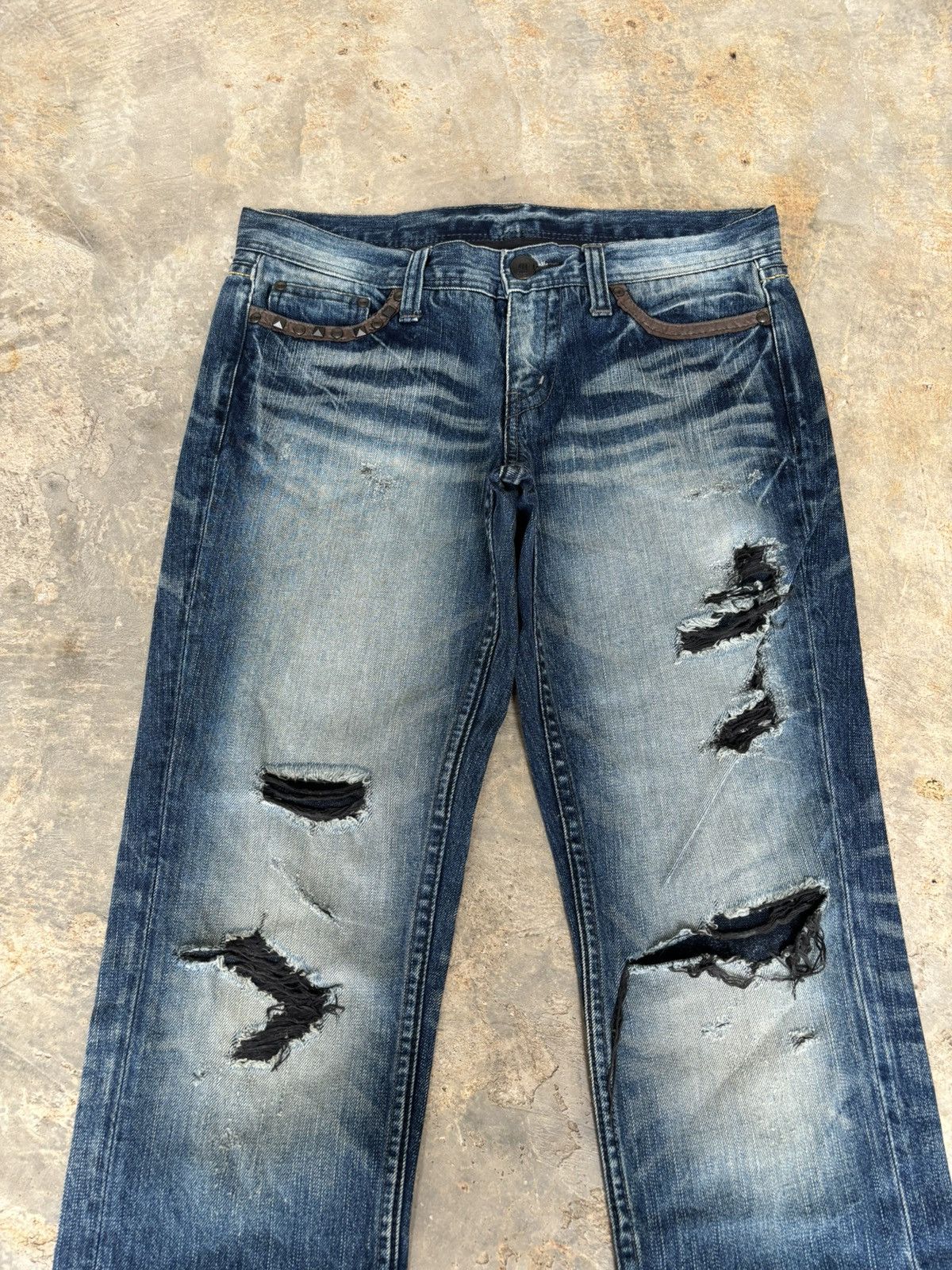 Hysteric Glamour Distressed Denim Ifsixwasnine Lgb Style Jeans Size US 33 - 2 Thumbnail