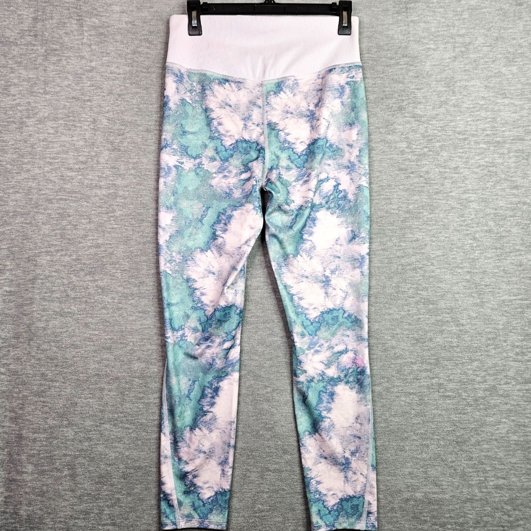 The North Face The North Face Leggings Women Large Blue White Tie Dye Activewear Size 36" / US 14 / IT 50 - 2 Thumbnail
