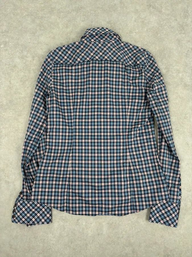 Dolce & Gabbana AW2011 Dolce & Gabbana Blue Plaid Cotton Western Shirt Size US S / EU 44-46 / 1 - 5 Thumbnail