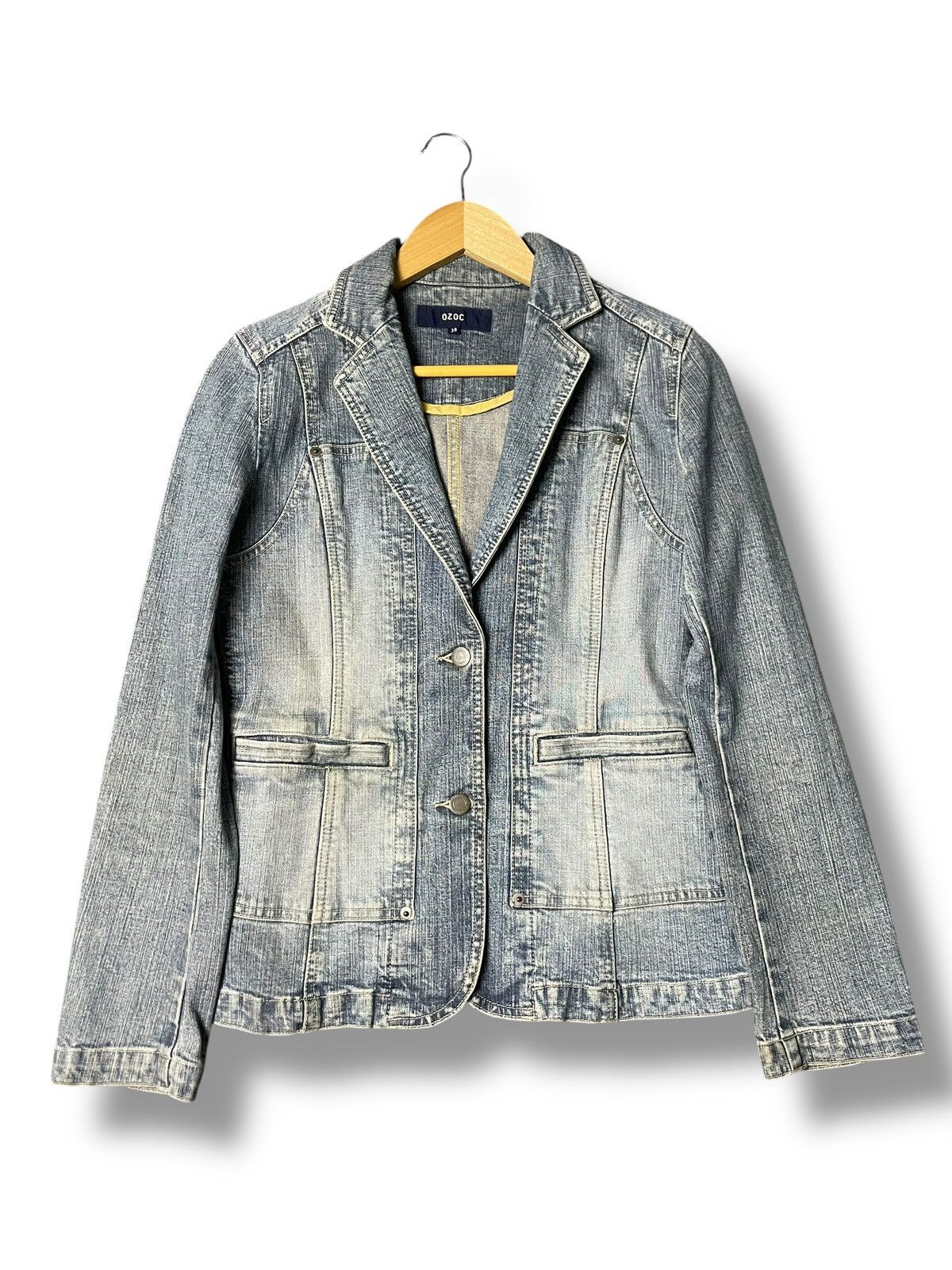 Japanese Brand × Vintage OZOC Japanese Brand Tailored Denim Jacket (84) Size US XXS / EU 40 - 1 Thumbnail