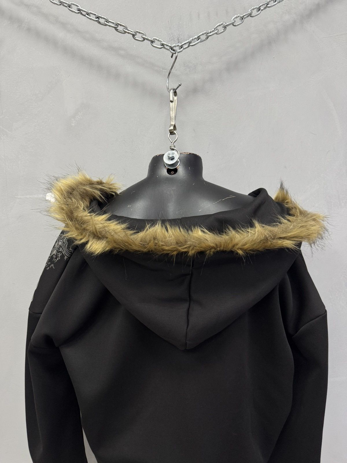 Le Grande Bleu (L.G.B.) Archive carti style legrandebleu fur fuzzy gothic hoodie Size US M / EU 48-50 / 2 - 10 Thumbnail