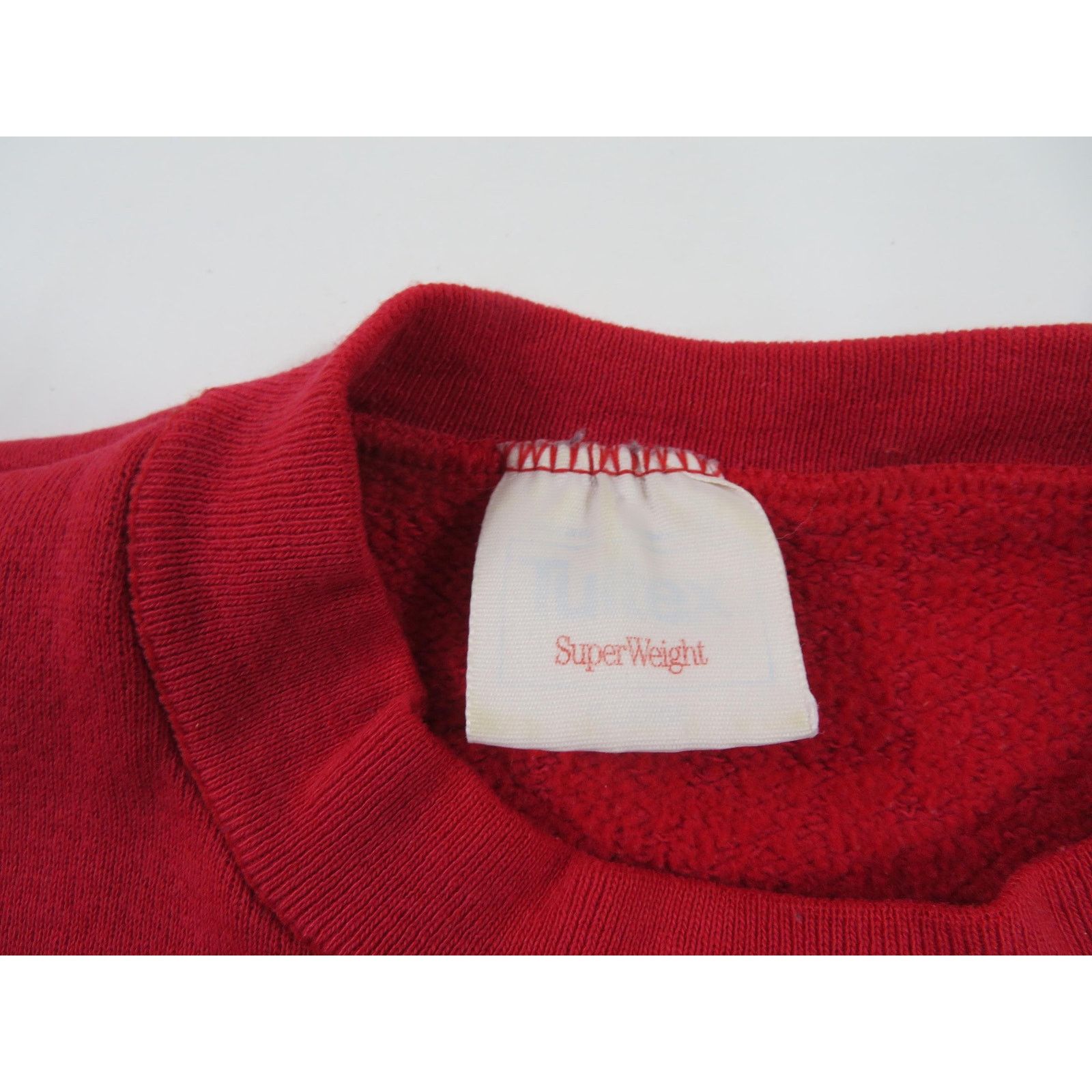 Tultex Tultex Blank Plain Red Sweatshirt Sz XL 1990s Size US XL / EU 56 / 4 - 3 Thumbnail
