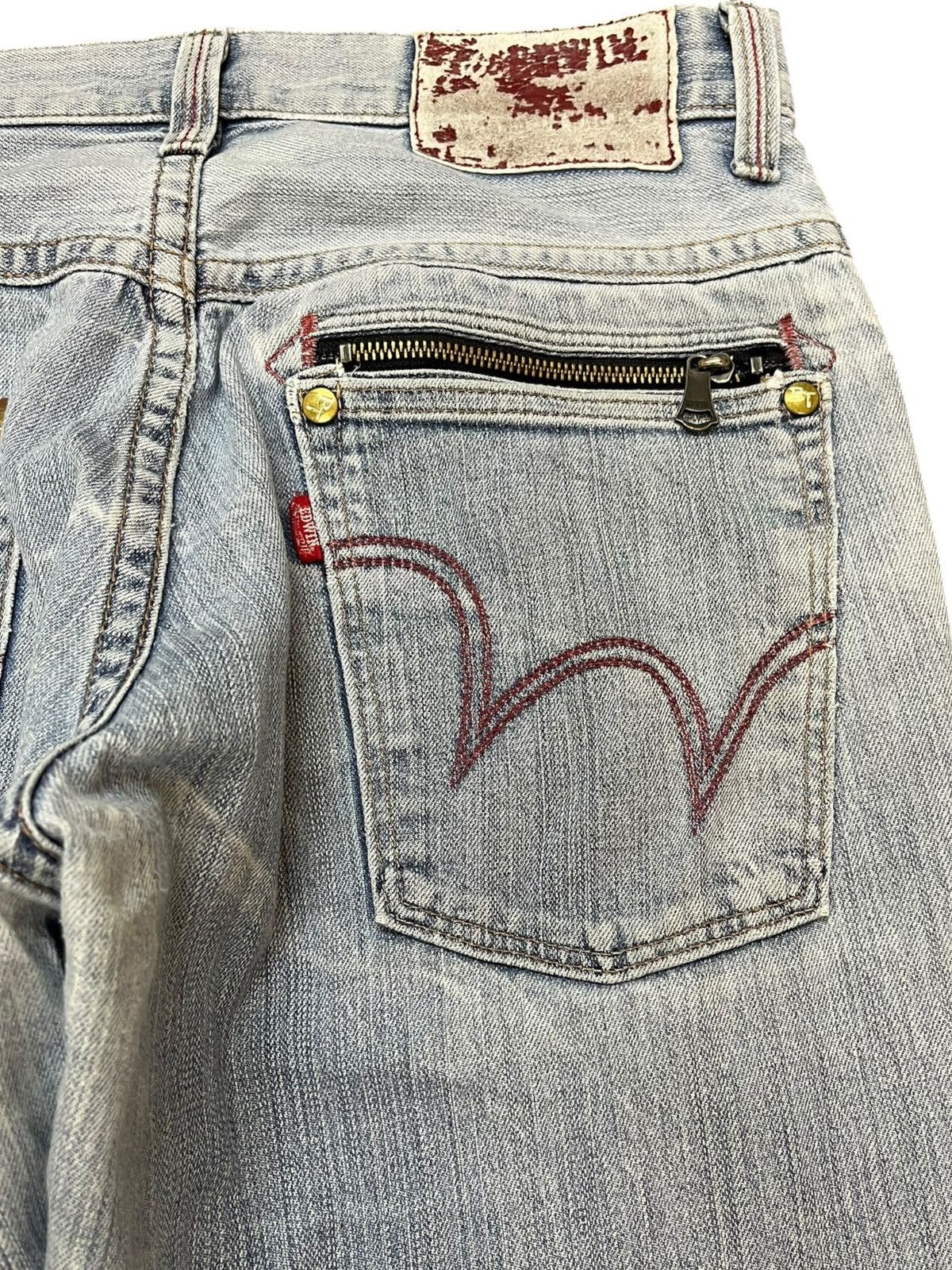 Edwin Vintage Edwin Bluetrip Faded Flare Denim Size US 32 / EU 48 - 8 Thumbnail