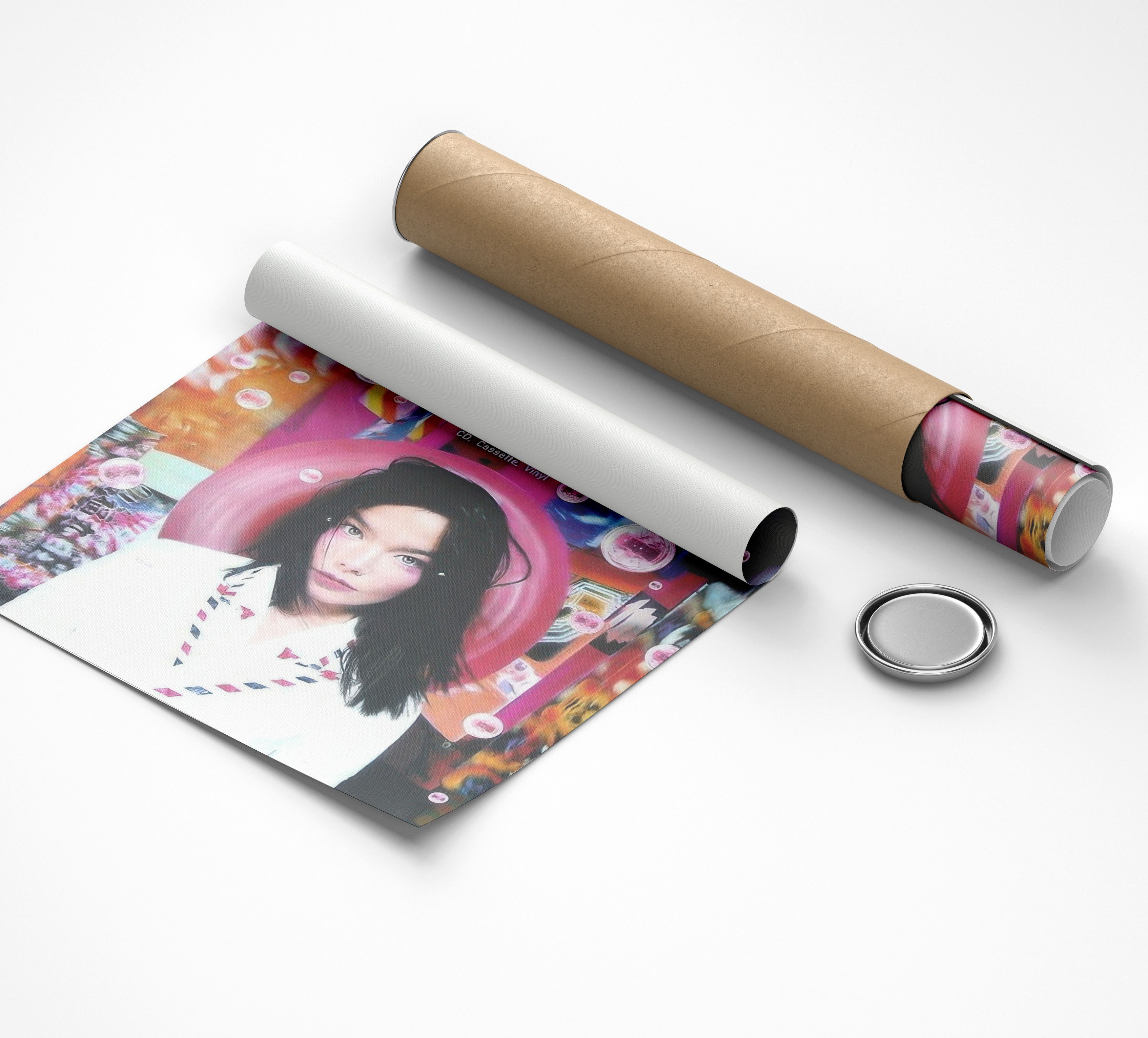 Vintage Bjork Poster Gift Vintage Archive Art Book Logo Size ONE SIZE - 4 Thumbnail