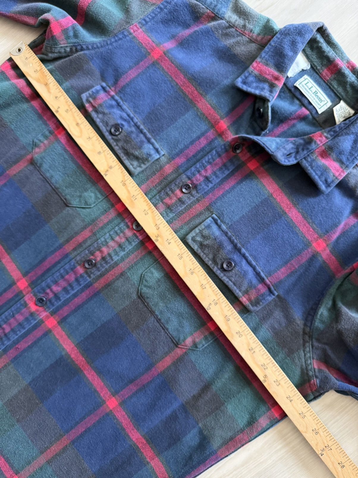 L.L. Bean VIntage LL Bean Cotton Plaid Flannel Buttun Up Shirt Sz XL Size US XL / EU 56 / 4 - 5 Thumbnail